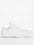  image of converse-unisex-leather-ox-trainers-white