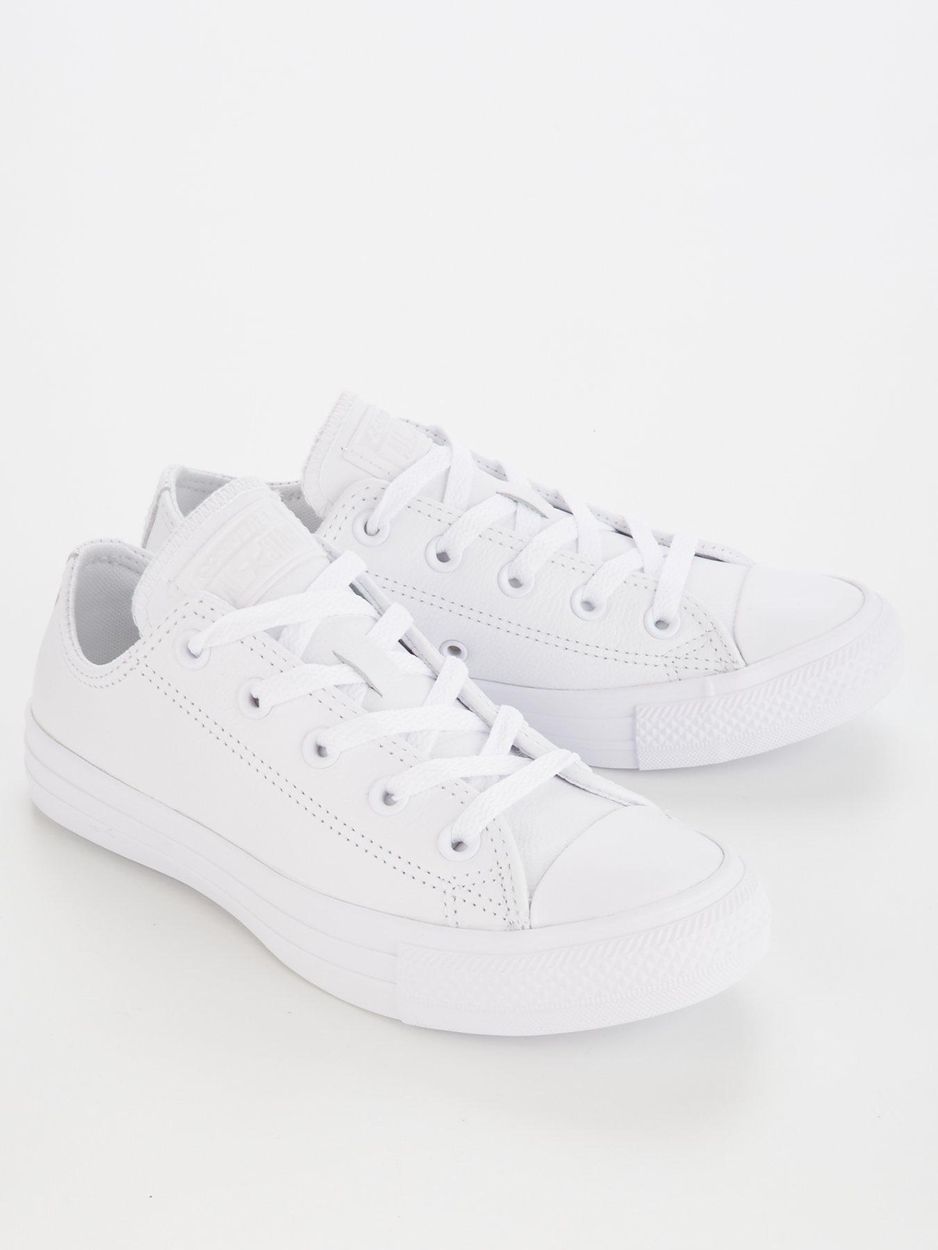 White leather oxford converse sales