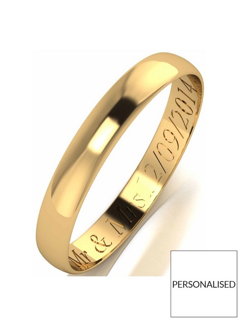 love-gold-9-carat-yellow-gold-d-shaped-wedding-band-3mm-with-option-of-engraved-message