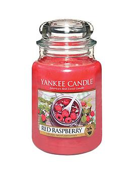 Product photograph of Yankee Candle Large Jar - Red Raspberry from very.co.uk