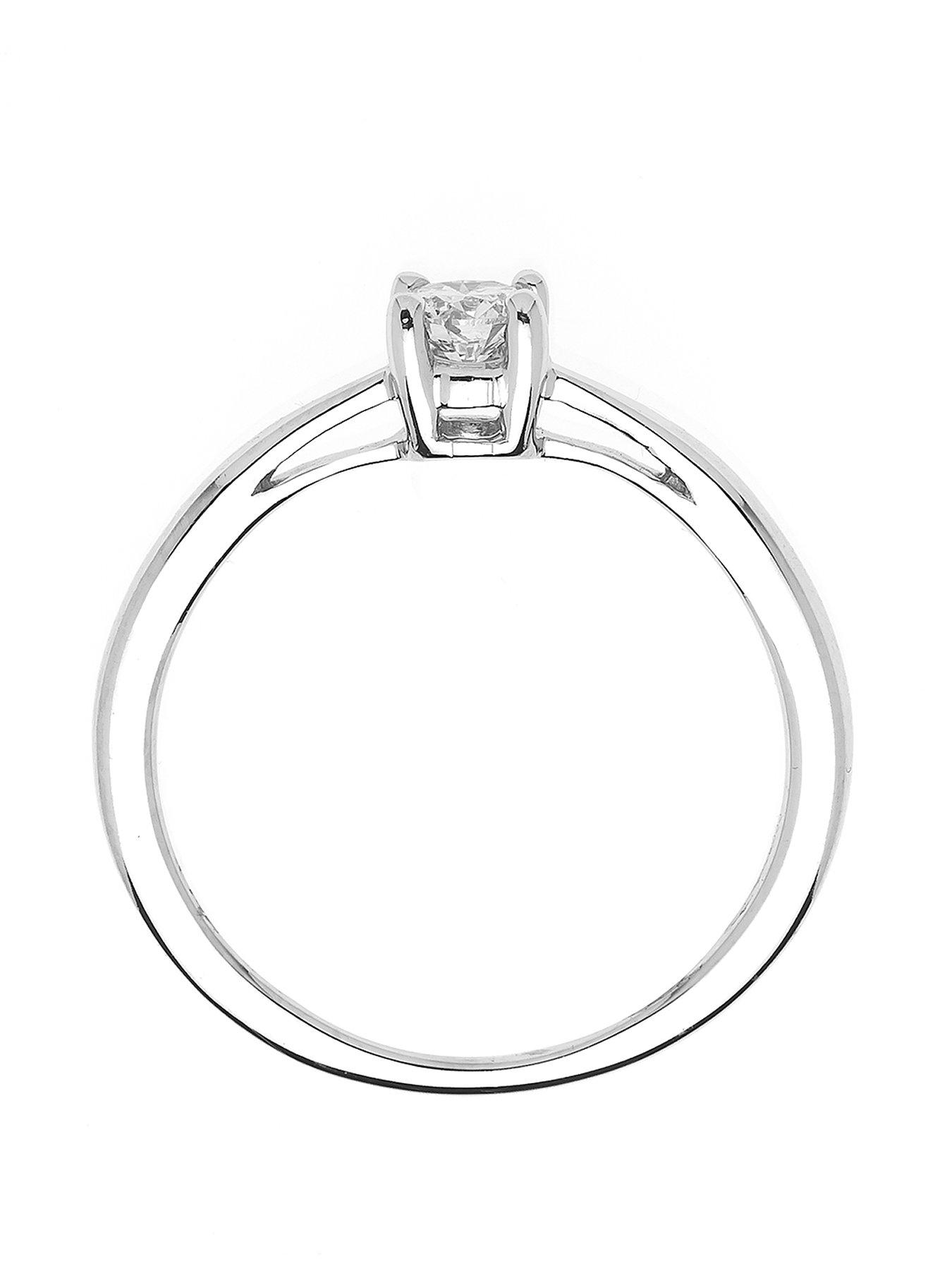 Image 2 of 7 of Love DIAMOND 9ct Gold 25 Point Diamond Solitaire Ring