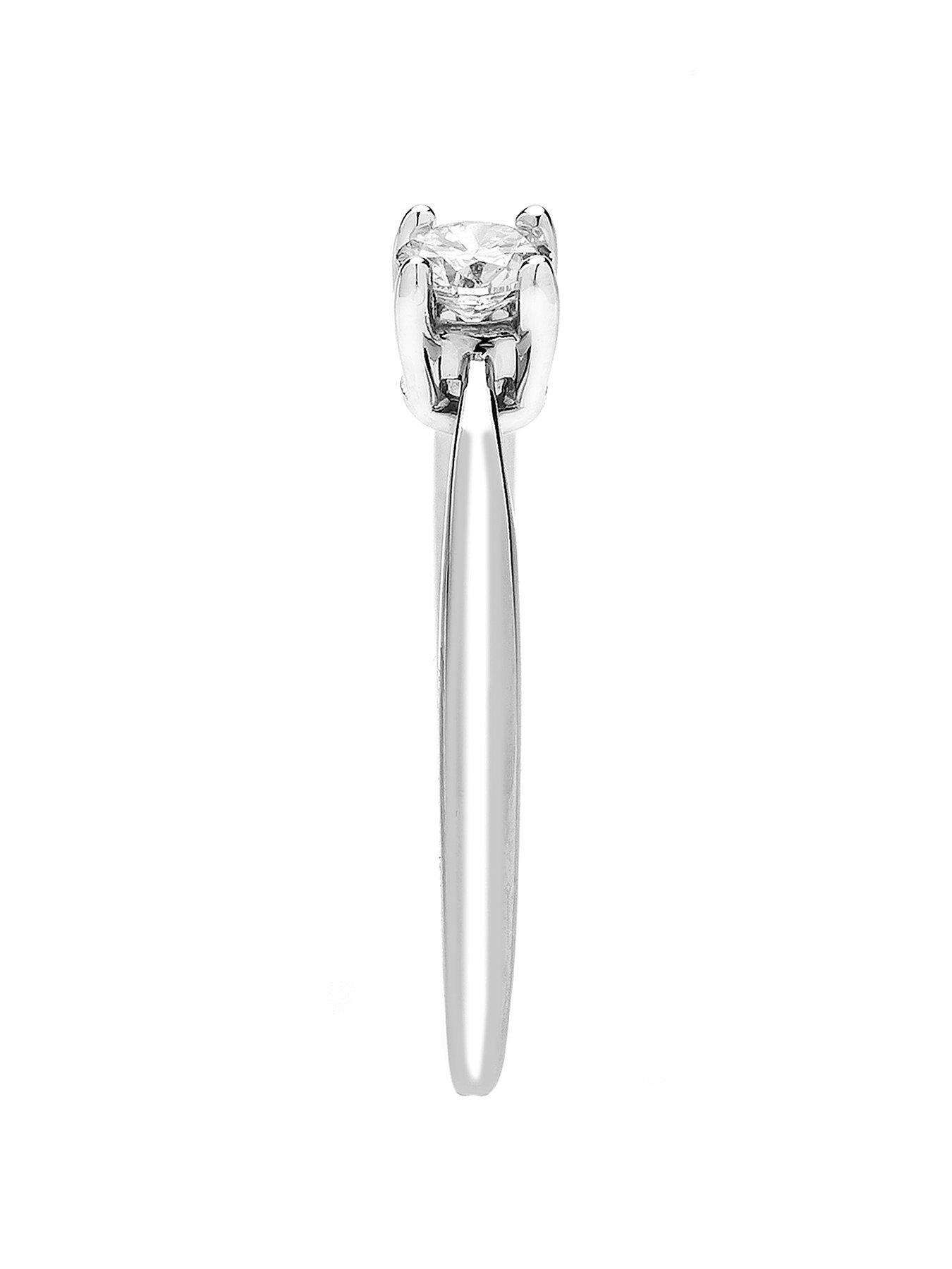 Image 3 of 7 of Love DIAMOND 9ct Gold 25 Point Diamond Solitaire Ring