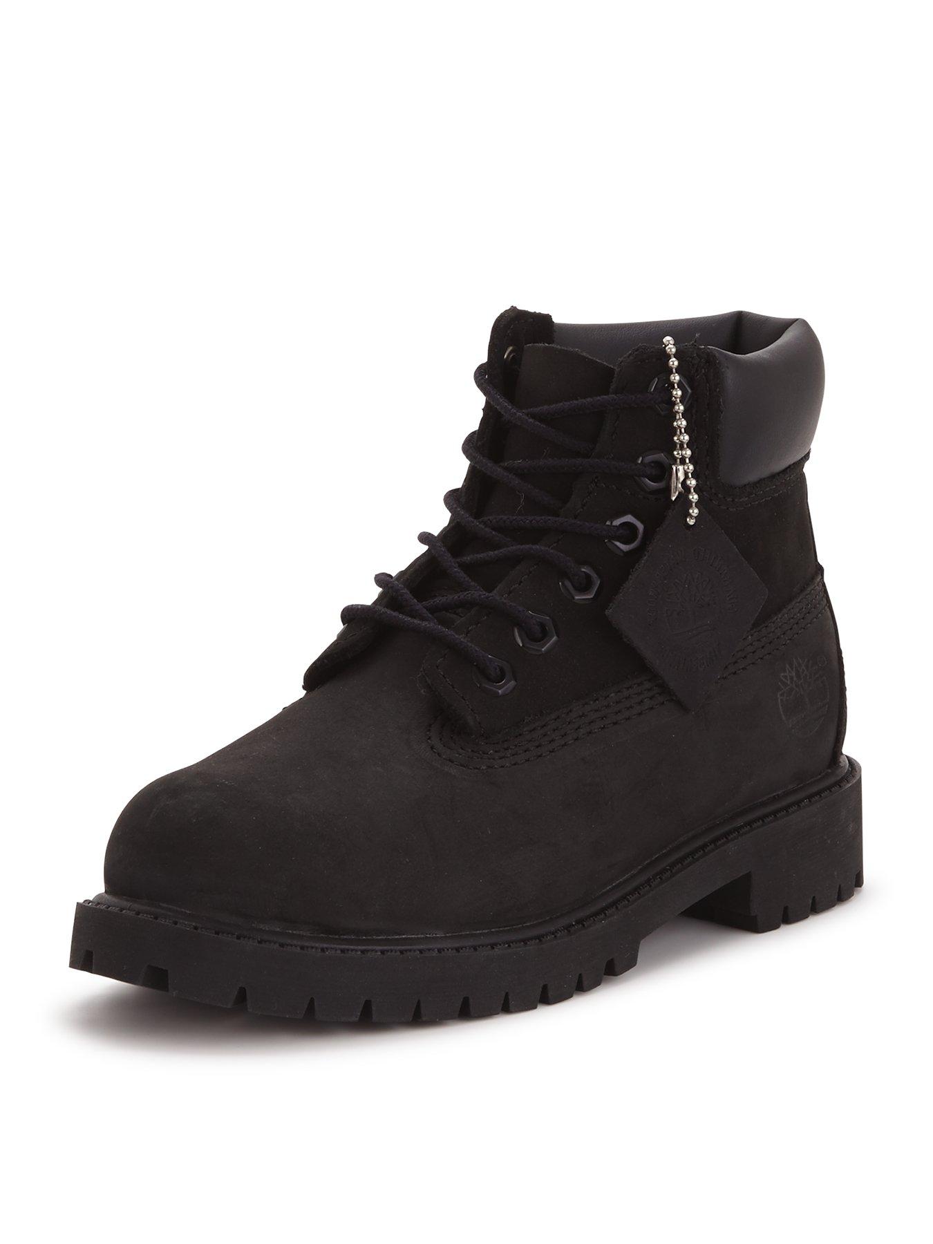 kids black timberlands