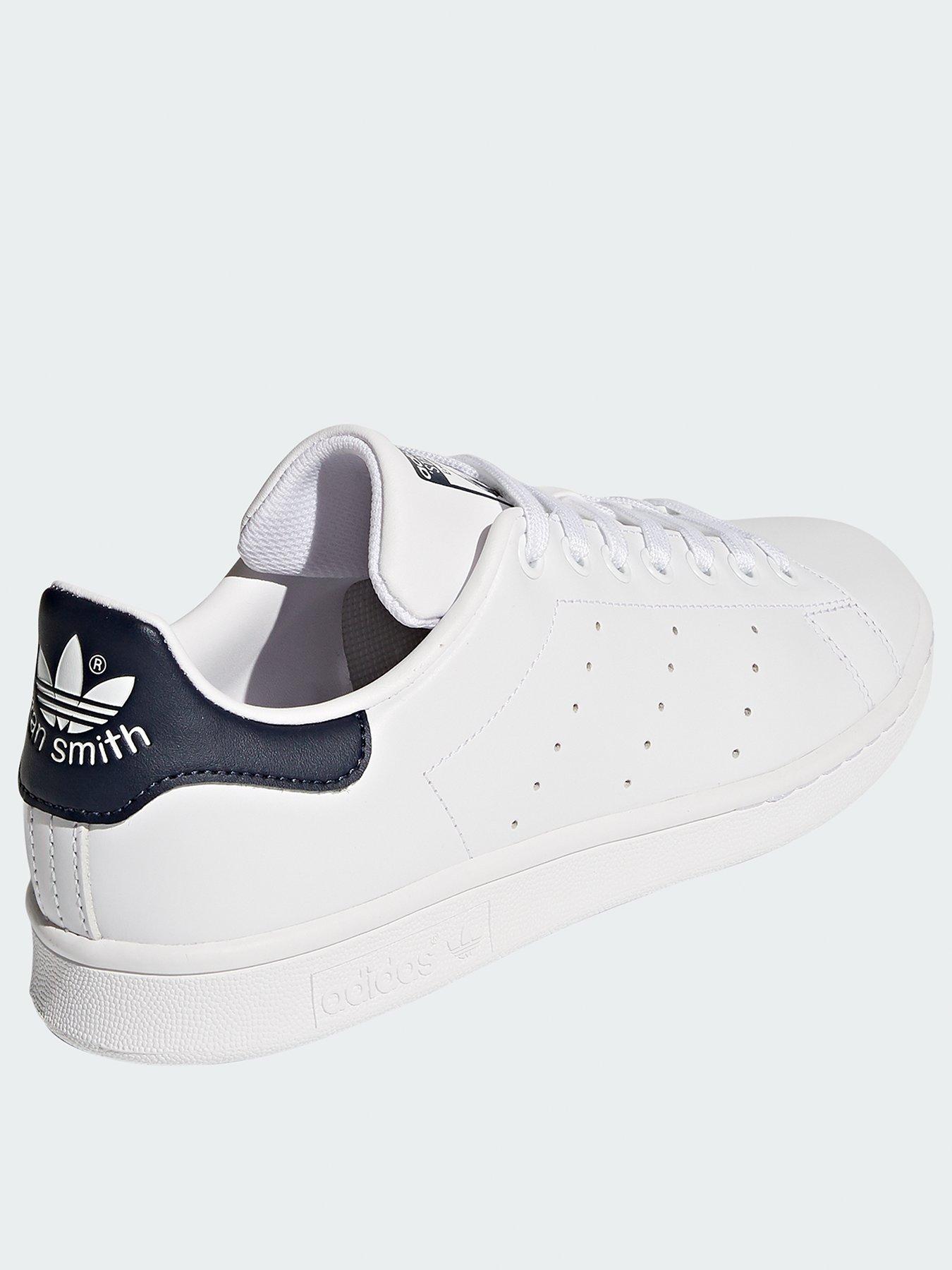 adidas originals all white stan smith trainers