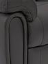  image of violino-leighton-leatherfaux-leather-power-recliner-armchair-black