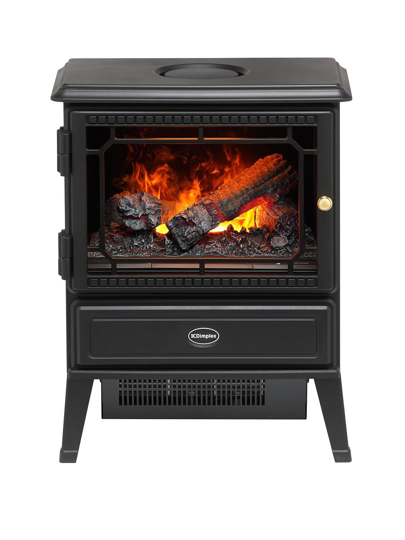 Product photograph of Dimplex Gosford Optimyst Electric Stove Fire from very.co.uk
