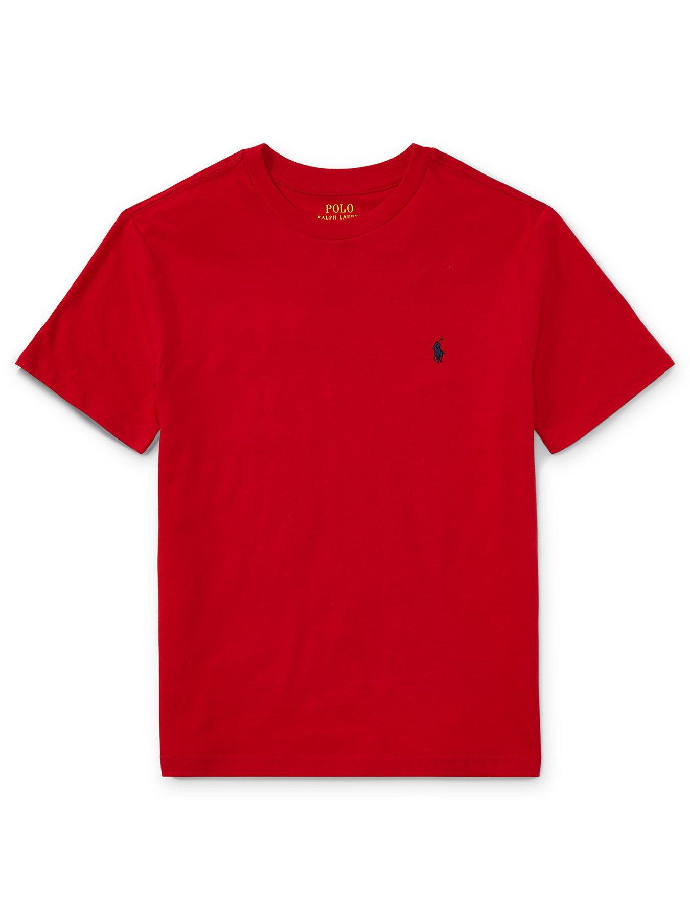 undefined Boys Short Sleeve Classic Logo T-shirt - Red