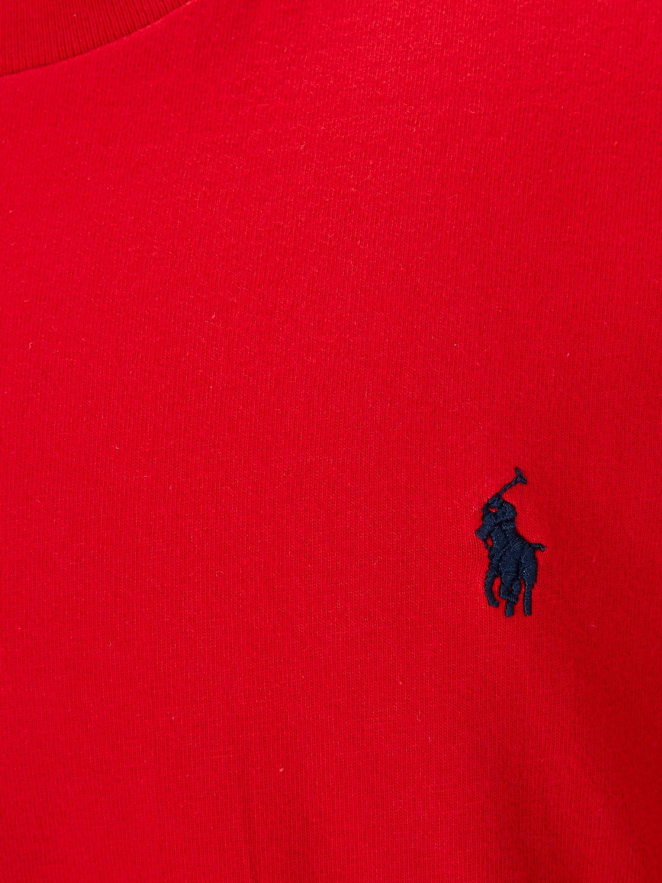 Ralph Lauren Boys Short Sleeve Classic Logo T-shirt - Red | Very.co.uk