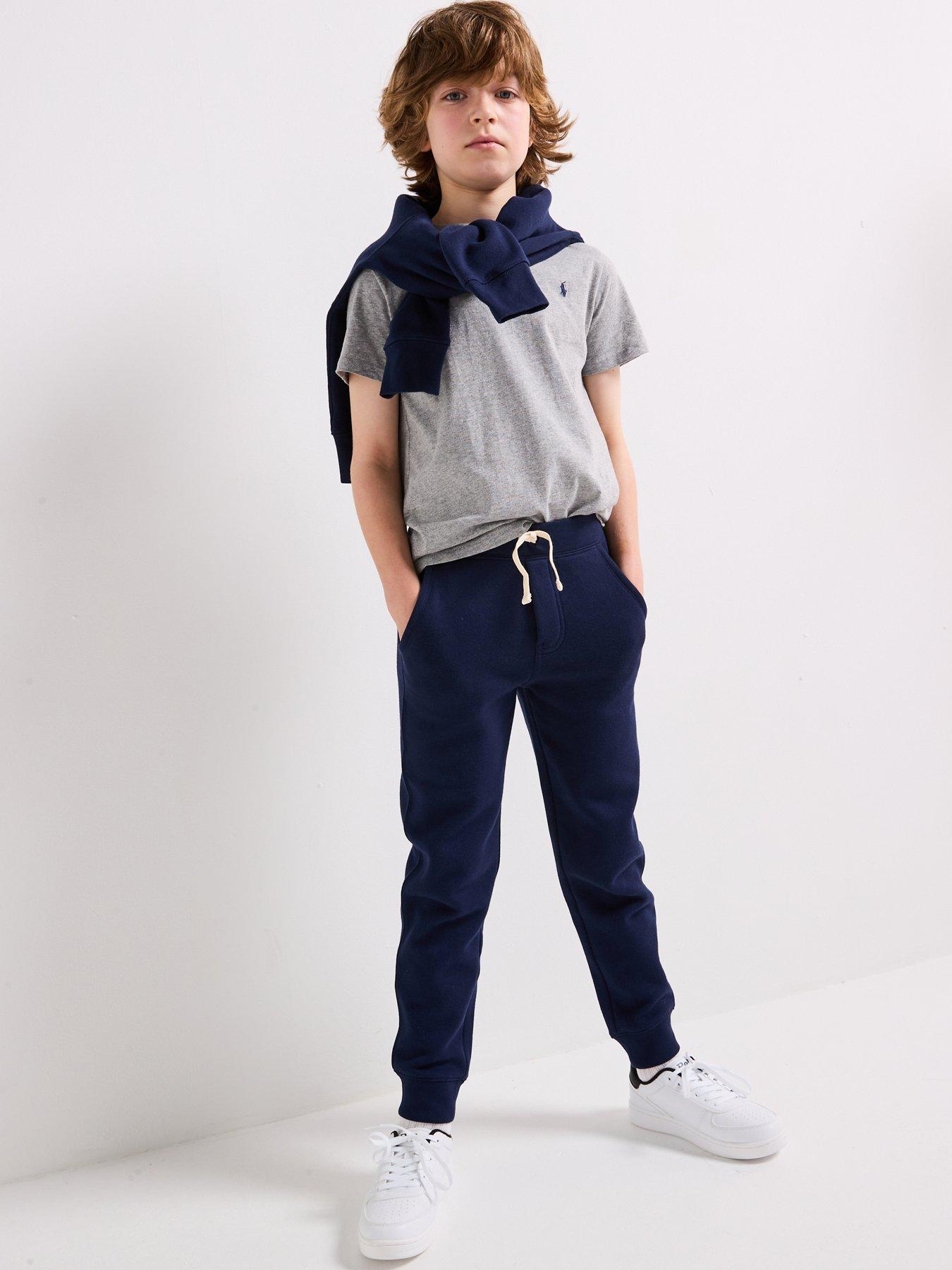 Image 4 of 6 of Polo Ralph Lauren Boys Classic Pony Logo T-Shirt - Grey Marl
