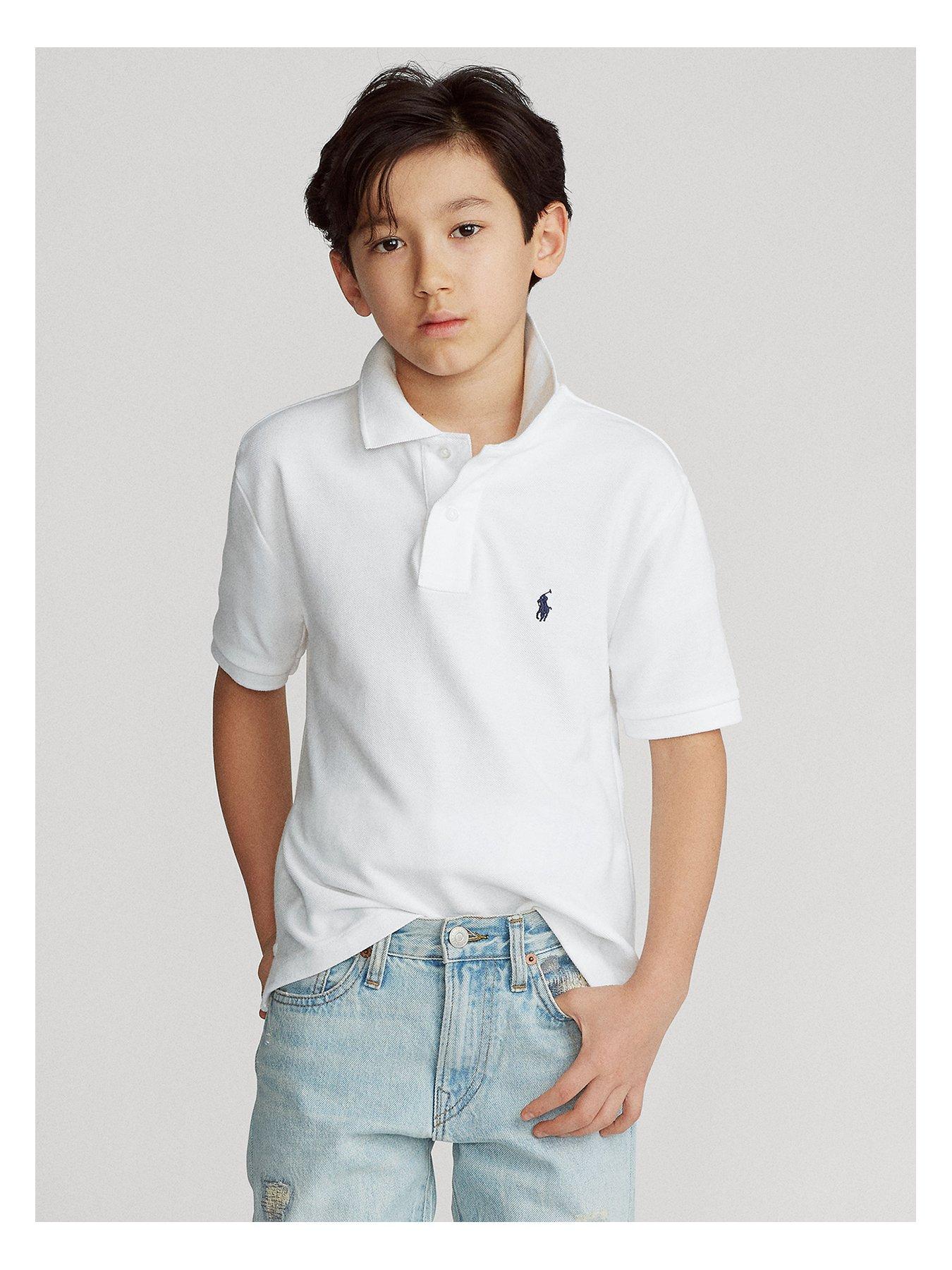 Ralph Lauren Kids Boys Polo In White