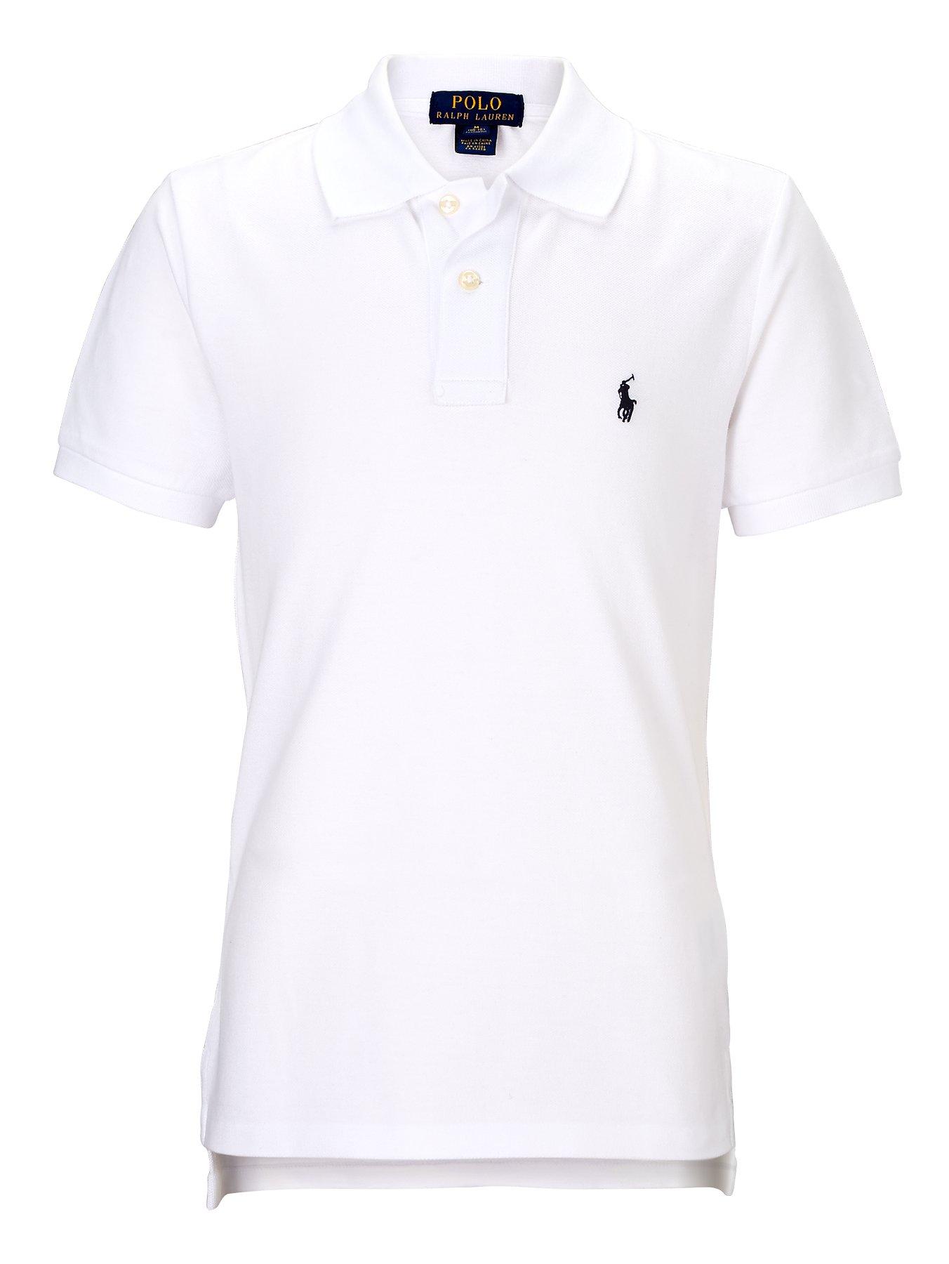 Ralph Lauren Boys Classic Polo Shirt - White | very.co.uk