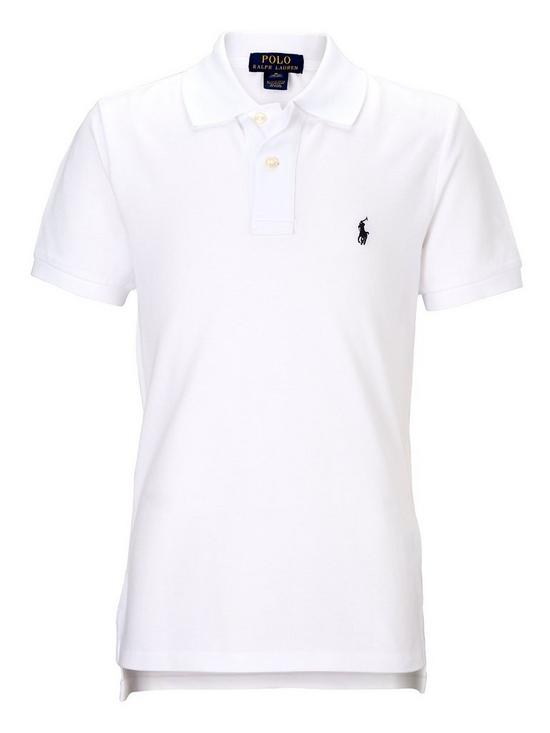 front image of ralph-lauren-boys-classic-polo-shirt-white
