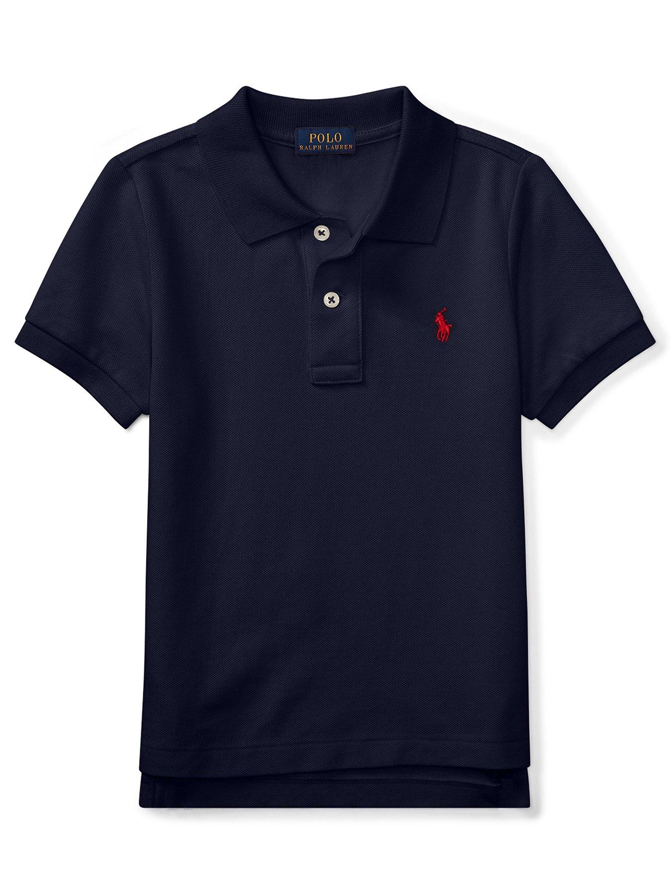 Ralph Lauren Boys Classic Polo Shirt - French Navy | very.co.uk