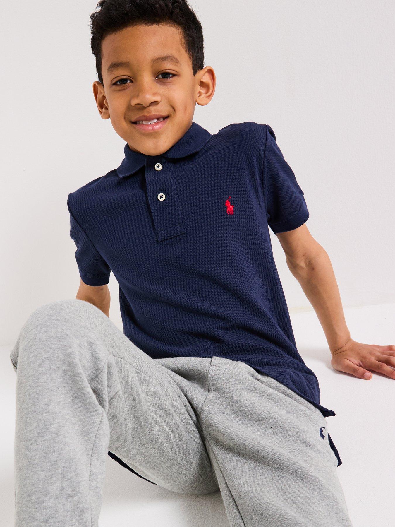 Image 3 of 6 of Polo Ralph Lauren Boys Classic Polo Shirt - French Navy