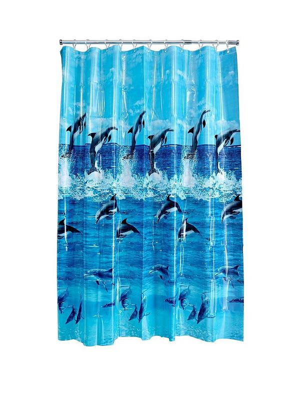 Dolphin Basics Kids Shower Curtain Hooks 