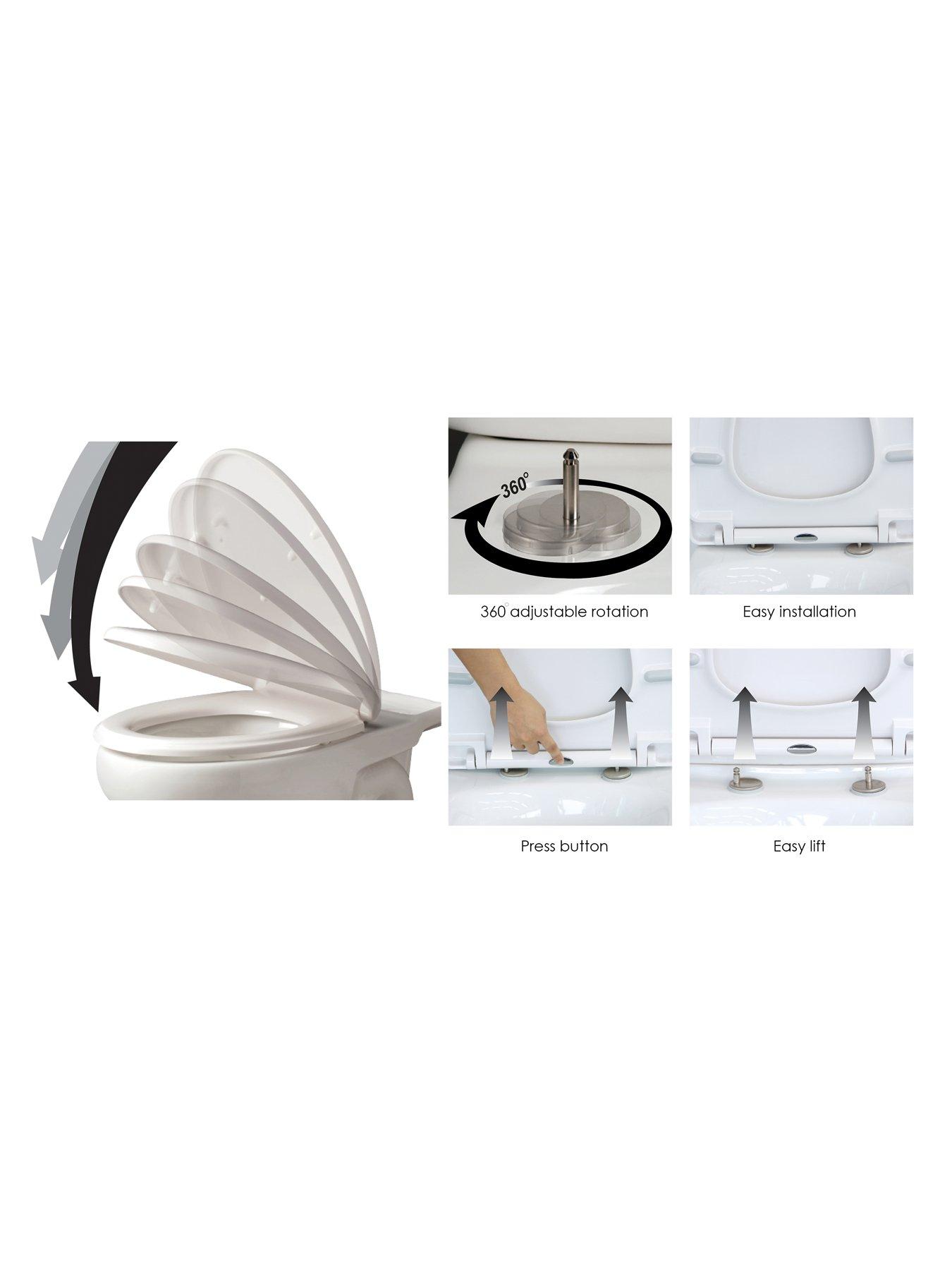 Image 3 of 5 of AQUALONA Thermoplast Soft Close Toilet Seat