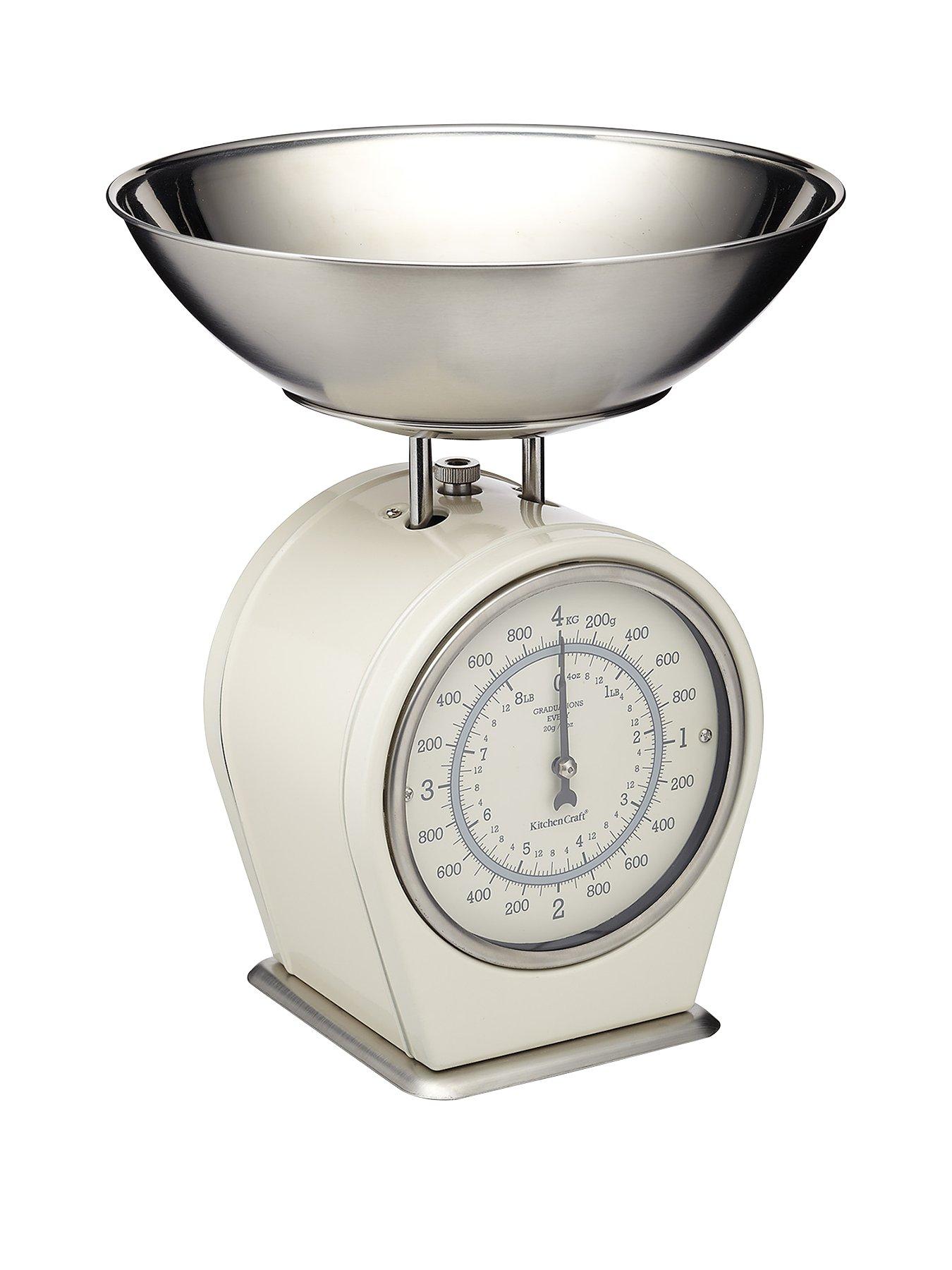 Details about   Traditional Mechanical Kitchen Scales 5kg Blue Grey Beige Stainless Steel Bowl 