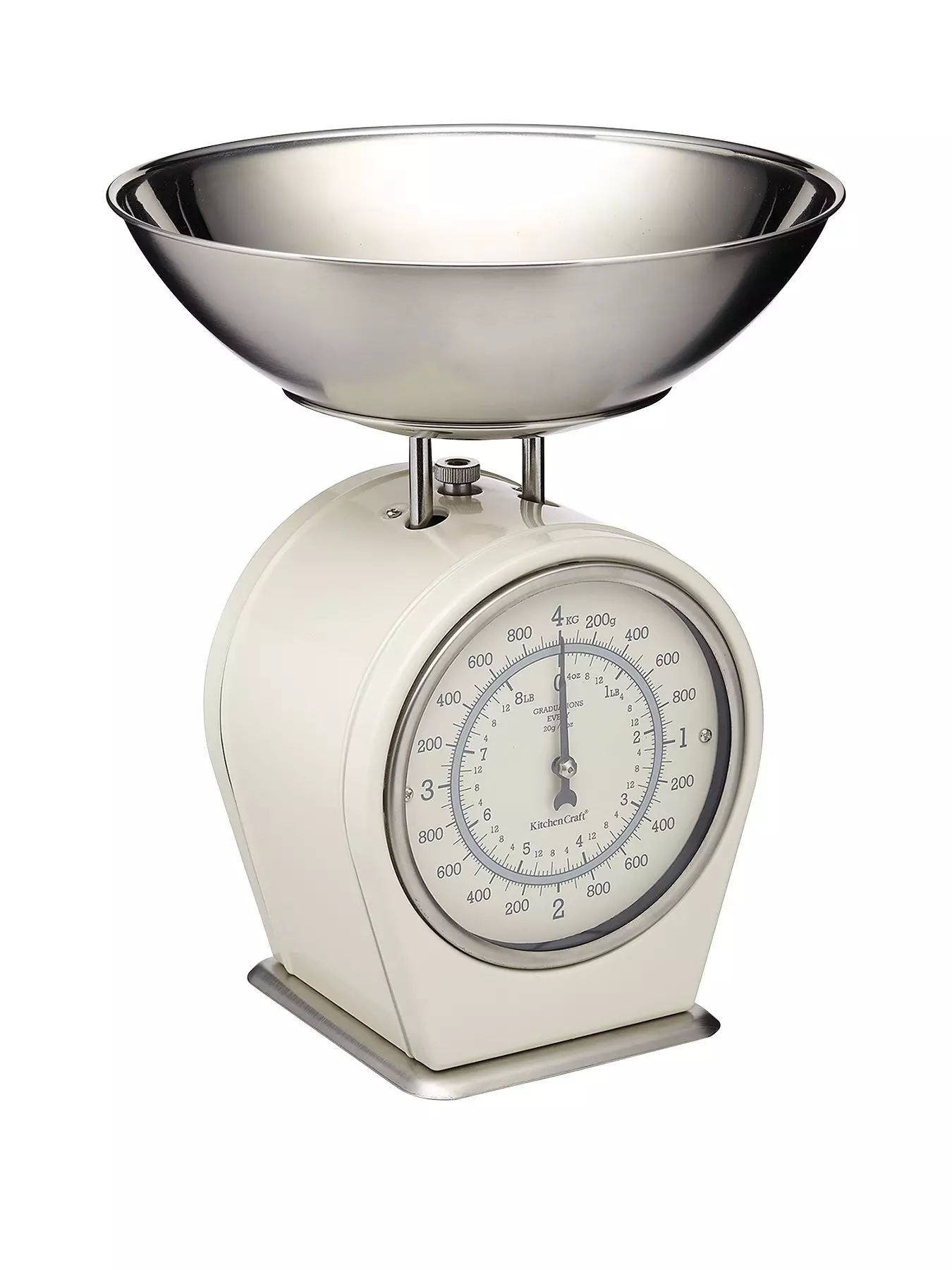 Taylor Mechanical Kitchen Weighing Food Scale Weighs Up To 11Lbs, Measures  In Grams And Ounces, Black And Silver