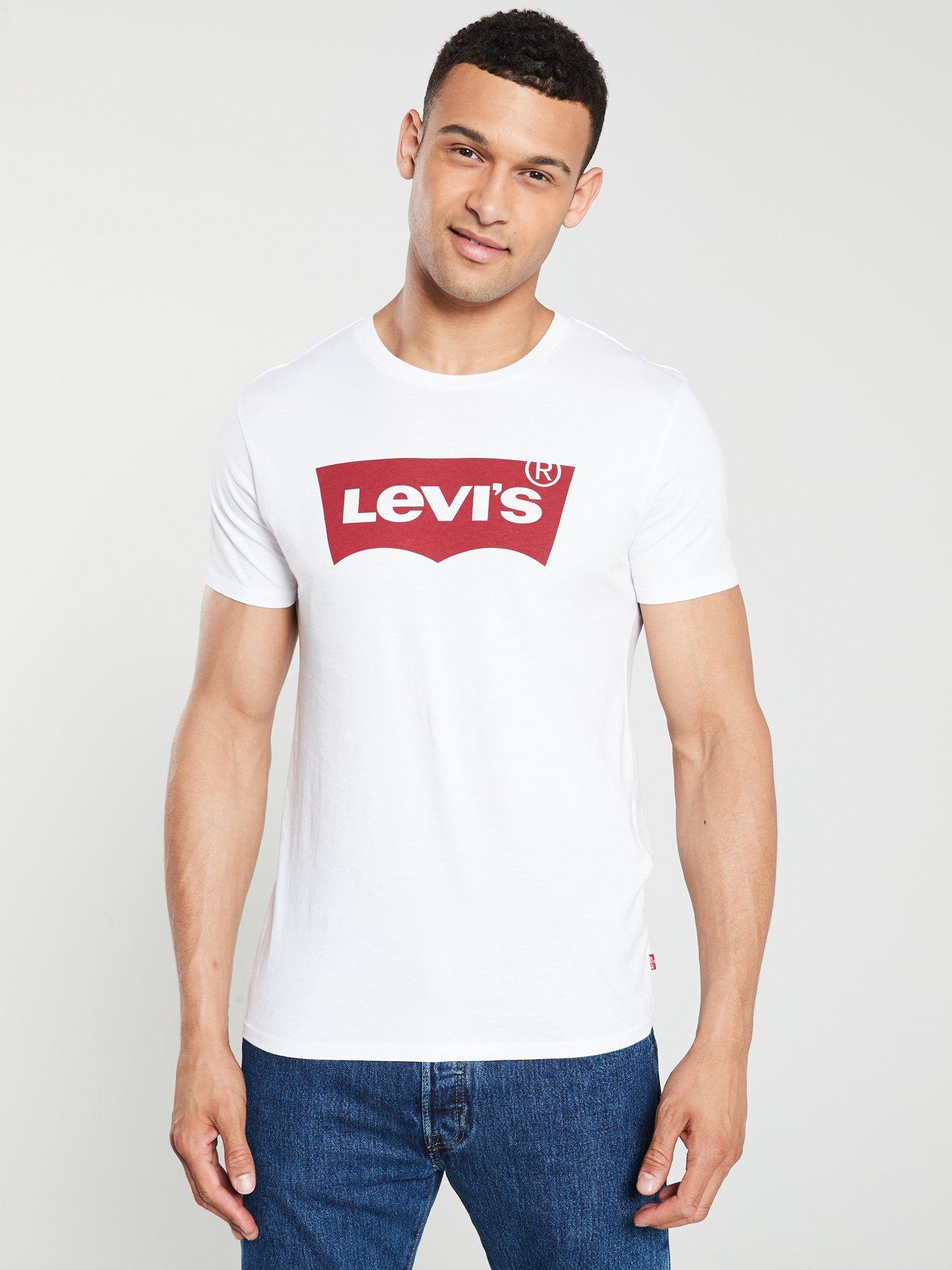 Levi's Graphic Housemark T-Shirt - White | very.co.uk