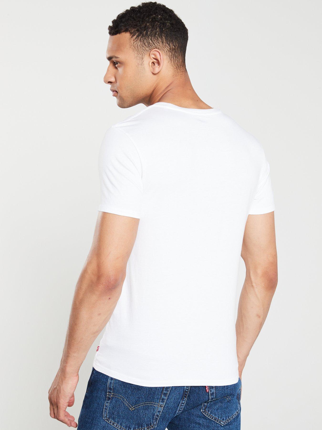 Levis plain 2025 white shirt