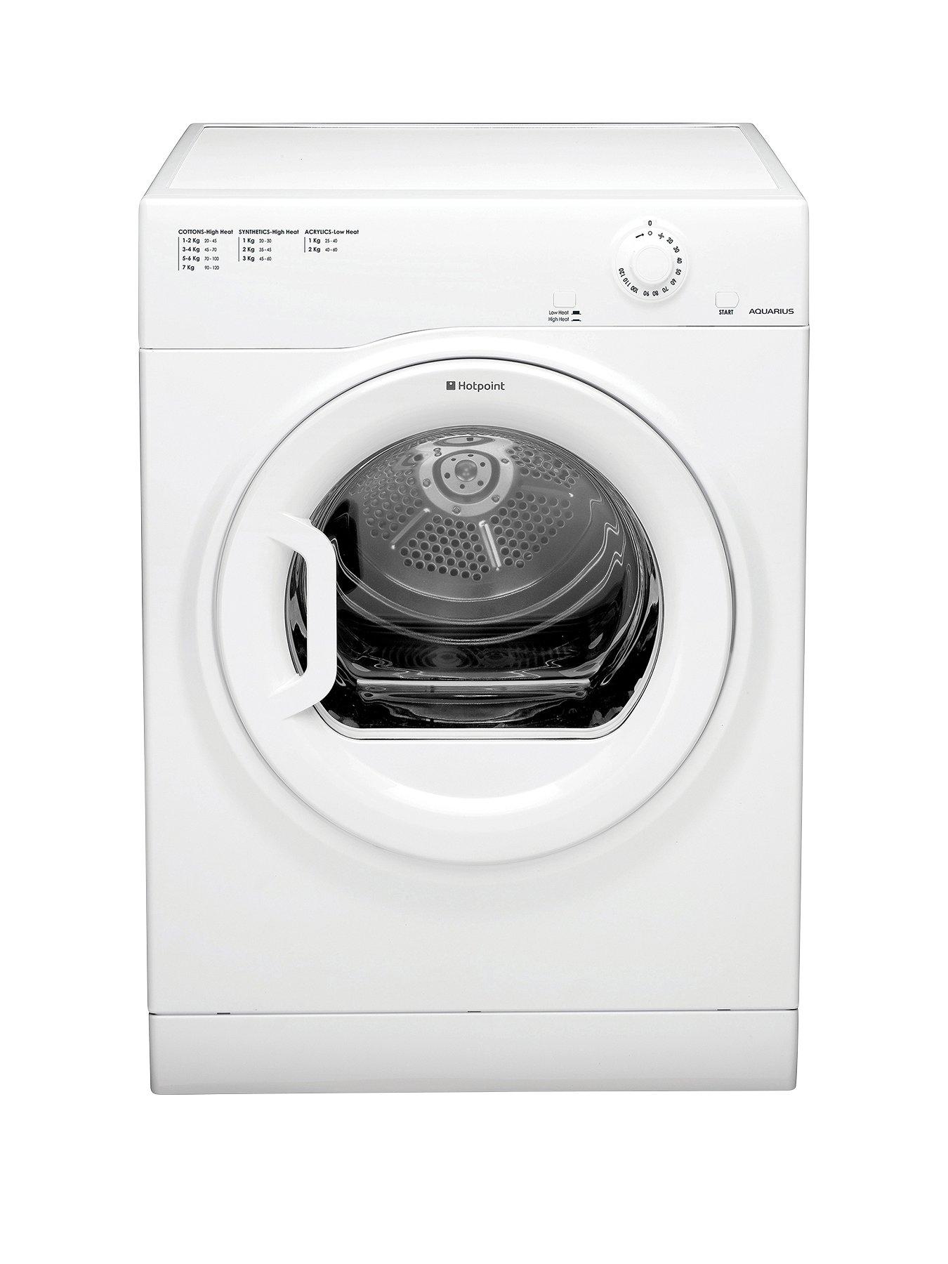 Hotpoint Aquarius Tvfm70Bgp 7Kg Load Vented Tumble Dryer – White