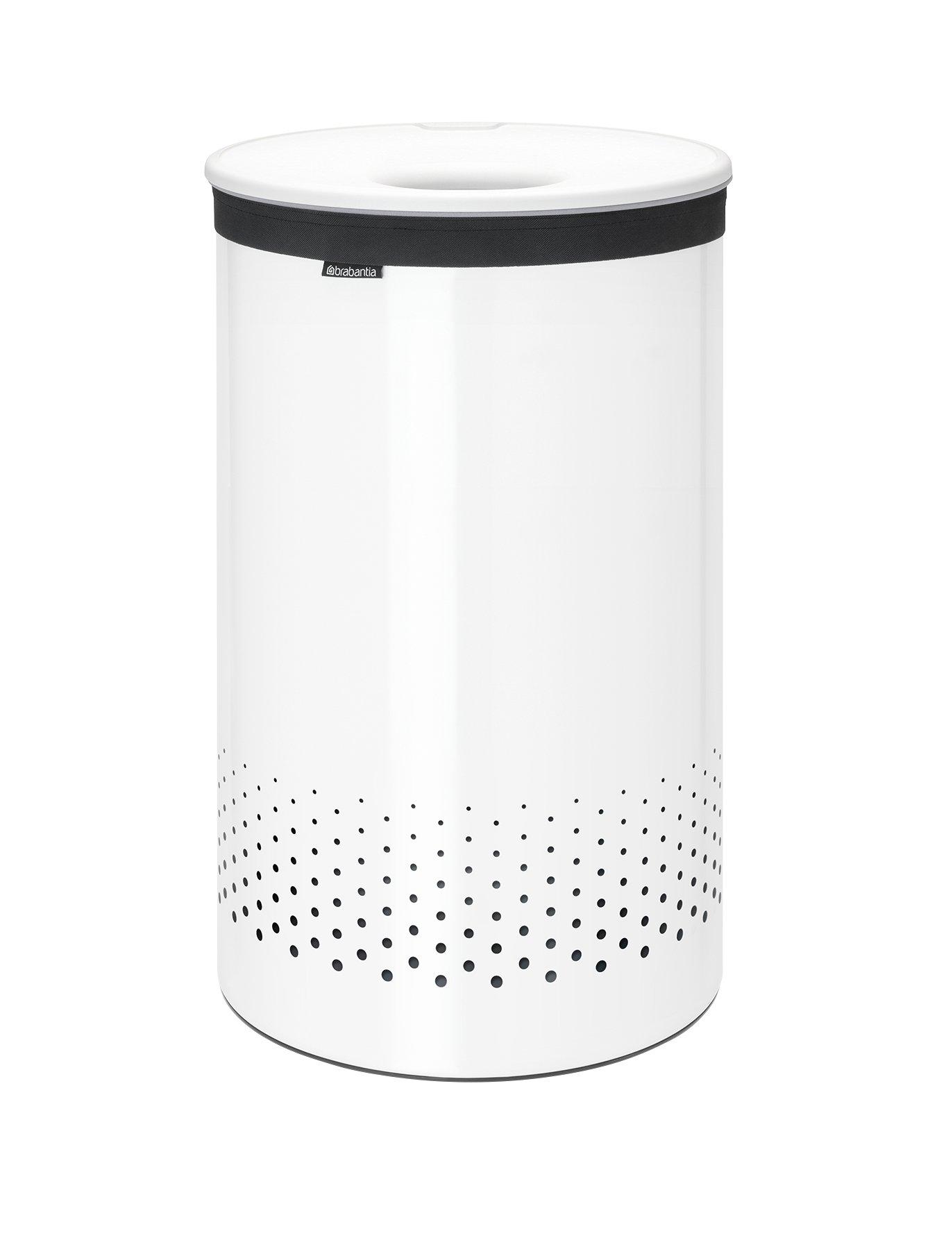undefined Laundry Bin 60-Litre with Removable Laundry Bag - White