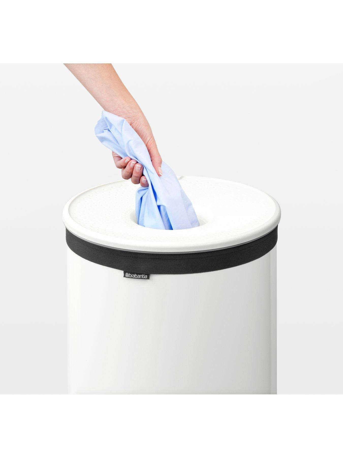 White laundry hot sale bin