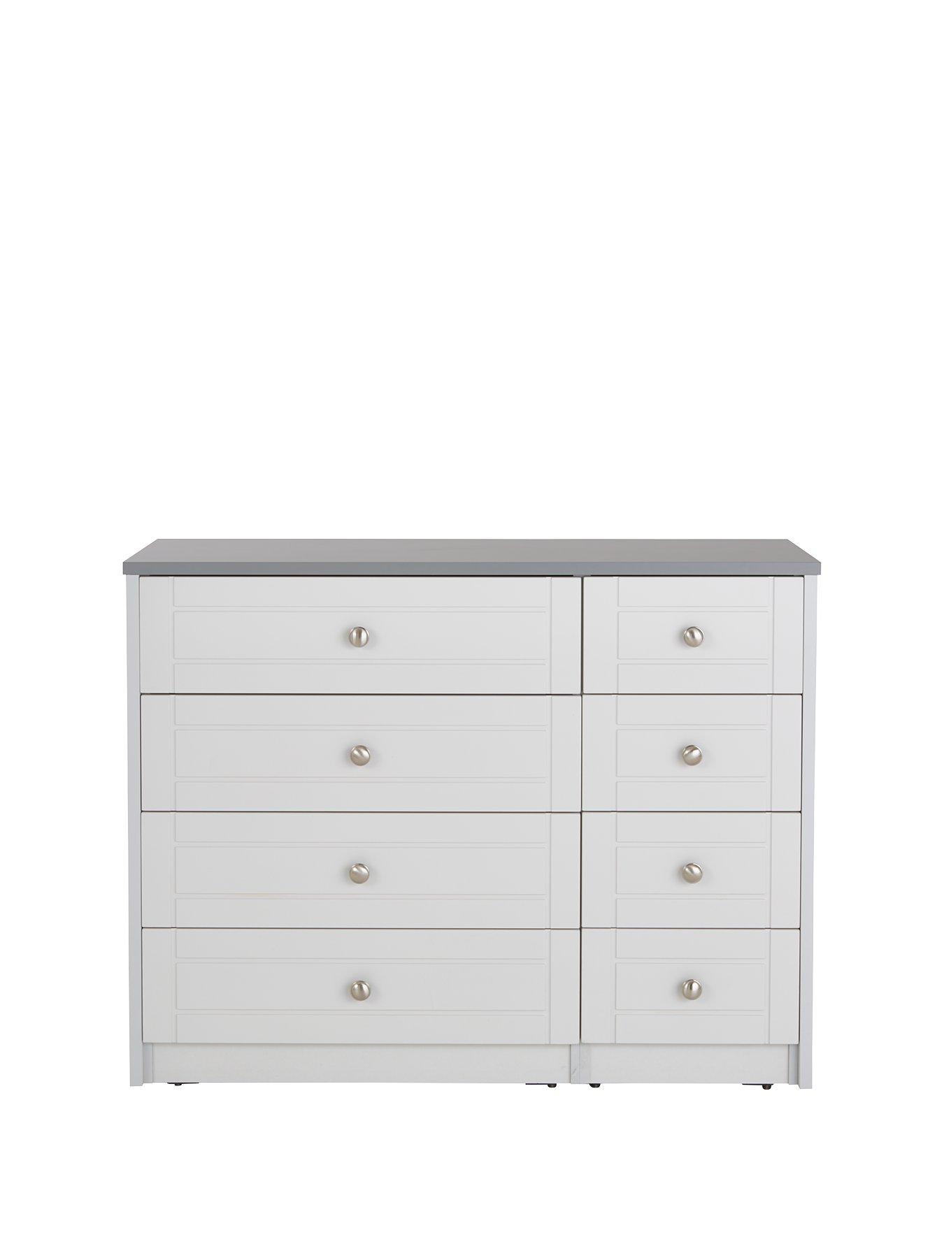 Product photograph of One Call Alderley Ready Assembled 4 4 Drawer Chest from very.co.uk