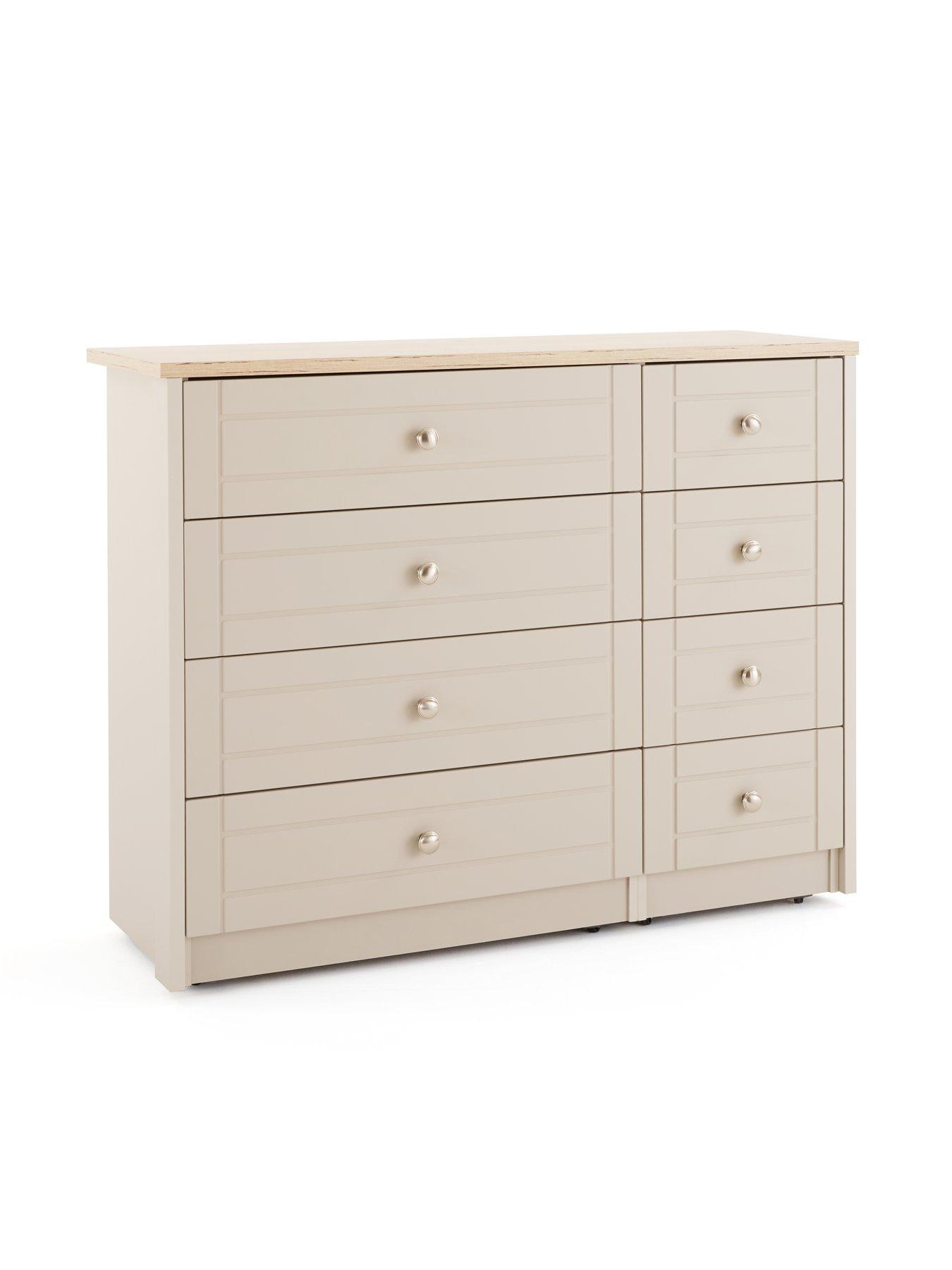 Image 3 of 7 of One Call Alderley Ready Assembled 4 + 4 Drawer Chest