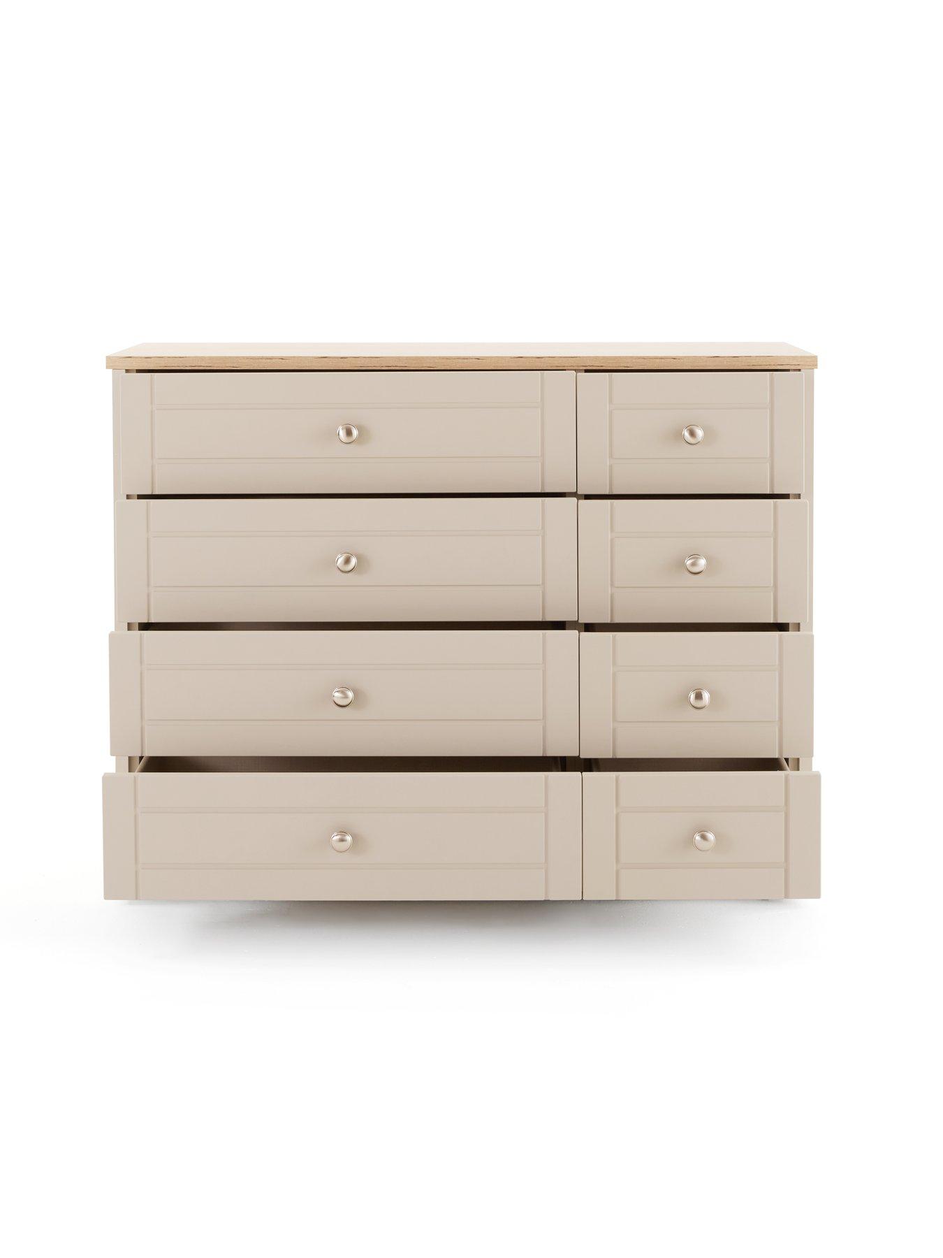 Image 4 of 7 of One Call Alderley Ready Assembled 4 + 4 Drawer Chest