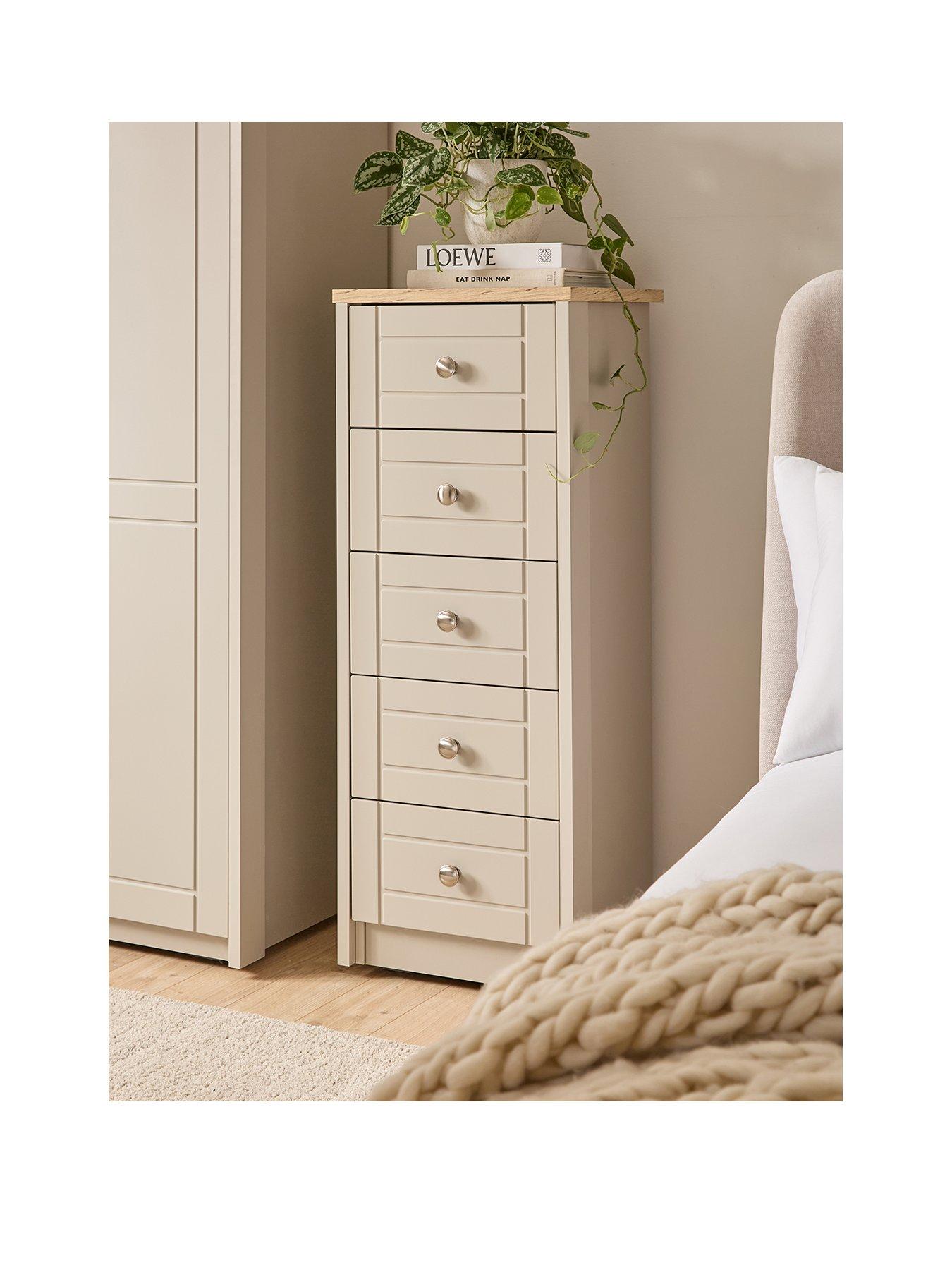 Image 2 of 2 of One Call Alderley Ready Assembled Narrow 5 Drawer Chest