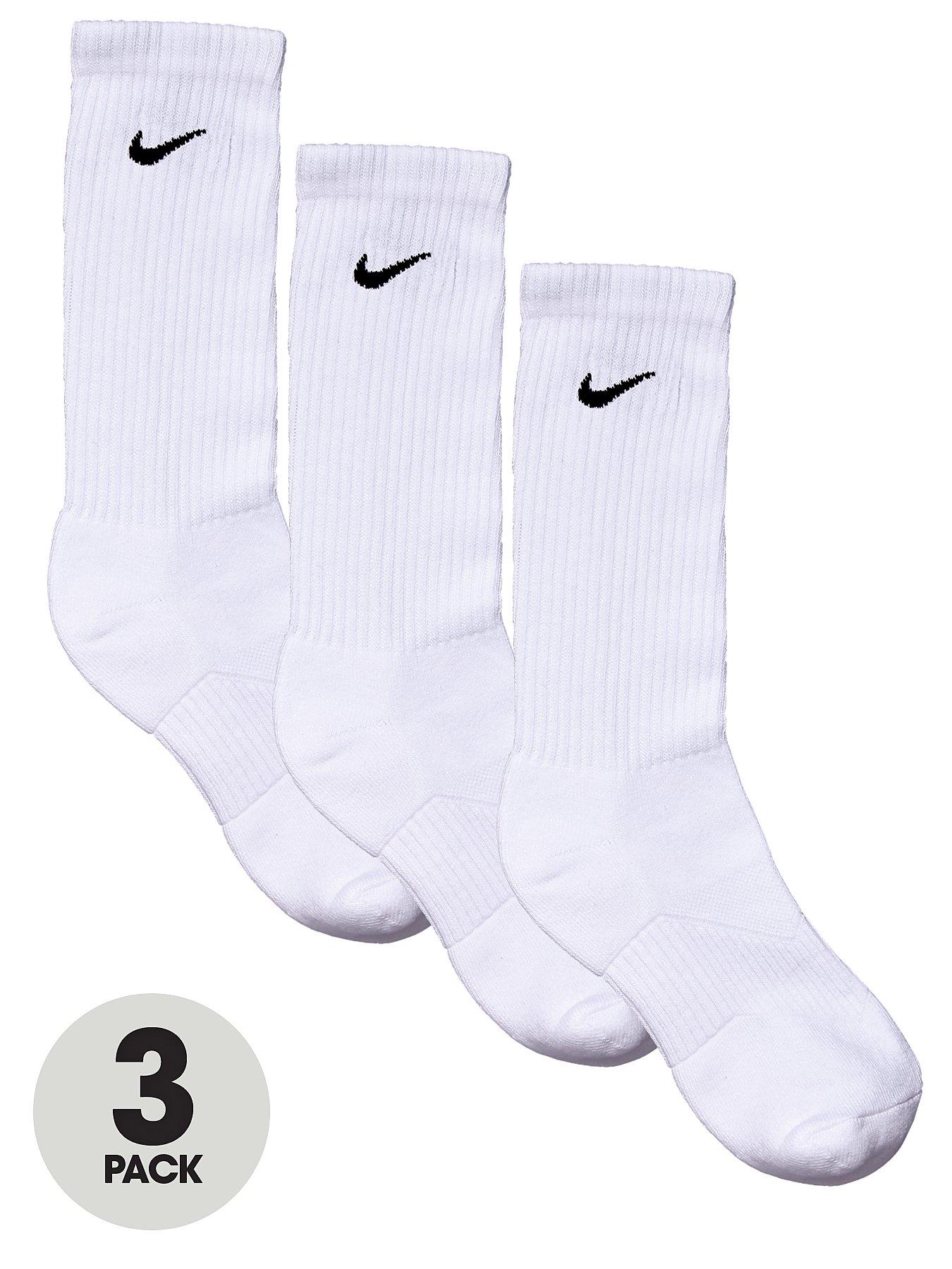 kids nike socks white