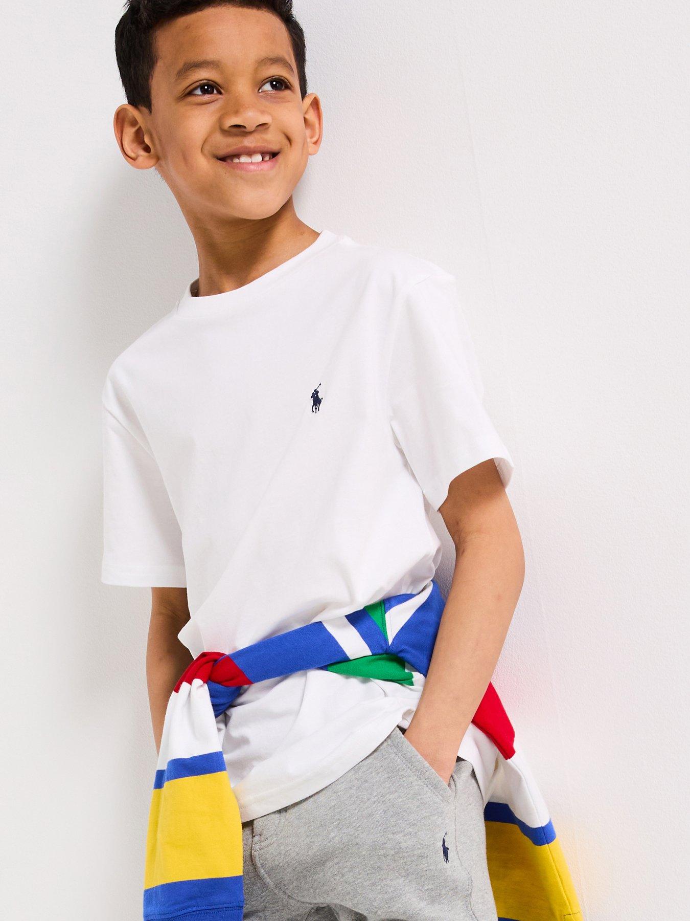 undefined Boys Classic Pony Short Sleeves T-Shirt - White