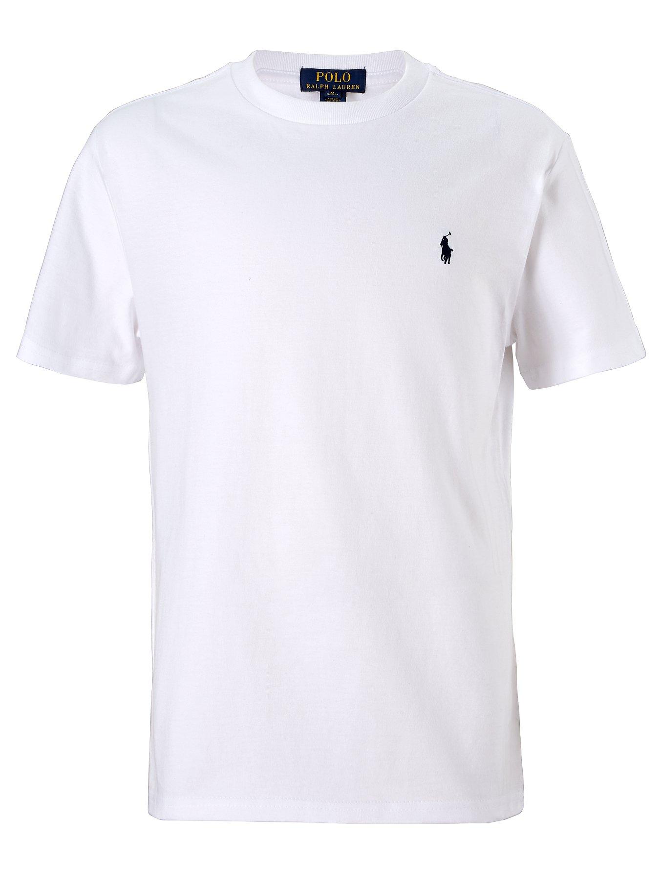 Ralph Lauren Boys Classic Pony Short Sleeves T-Shirt - White | very.co.uk