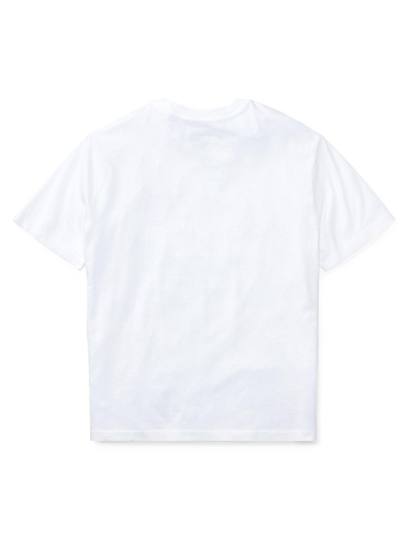 Image 3 of 3 of Polo Ralph Lauren Boys Classic Pony Short Sleeves T-Shirt - White