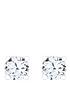  image of love-diamond-9ct-white-gold-25-point-diamond-solitaire-earrings