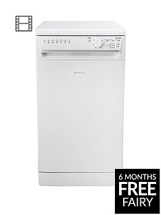 Hotpoint Aquarius SIAL11010P 10-Place Slimline Dishwasher - White