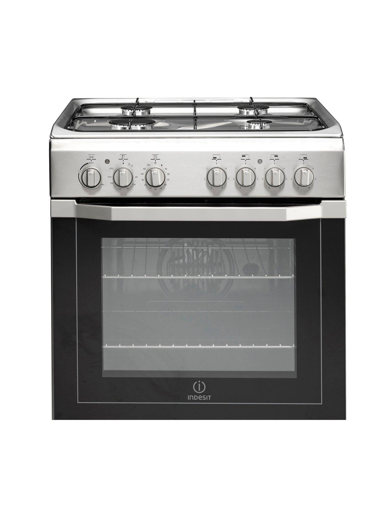 Indesit I6G52X 60 cm Single Oven Dual Fuel Cooker very.co.uk