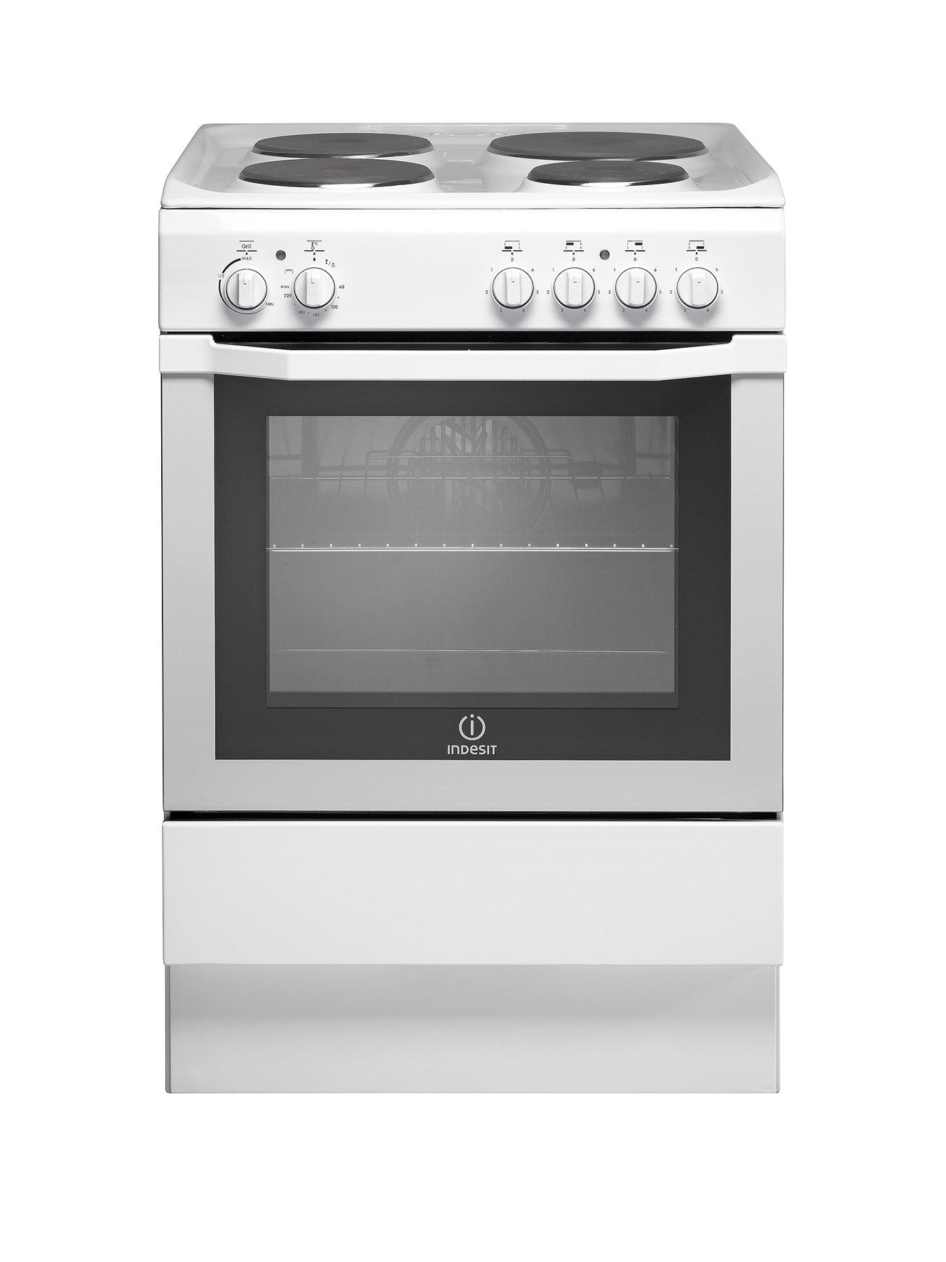 Indesit I6Evaw 60Cm Single Oven Electric Cooker – White