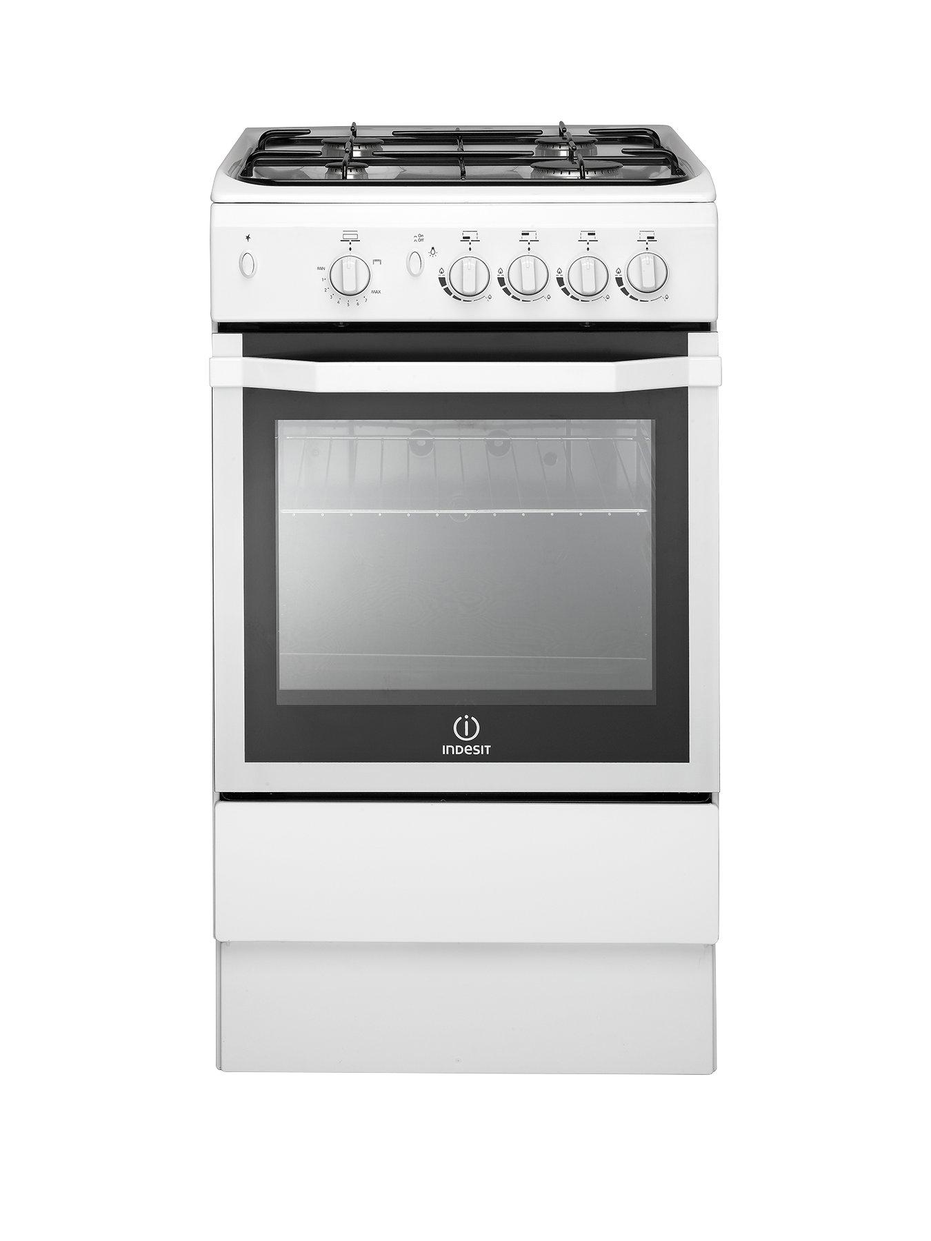 Indesit I5Ggw 50Cm Single Oven Gas Cooker - White