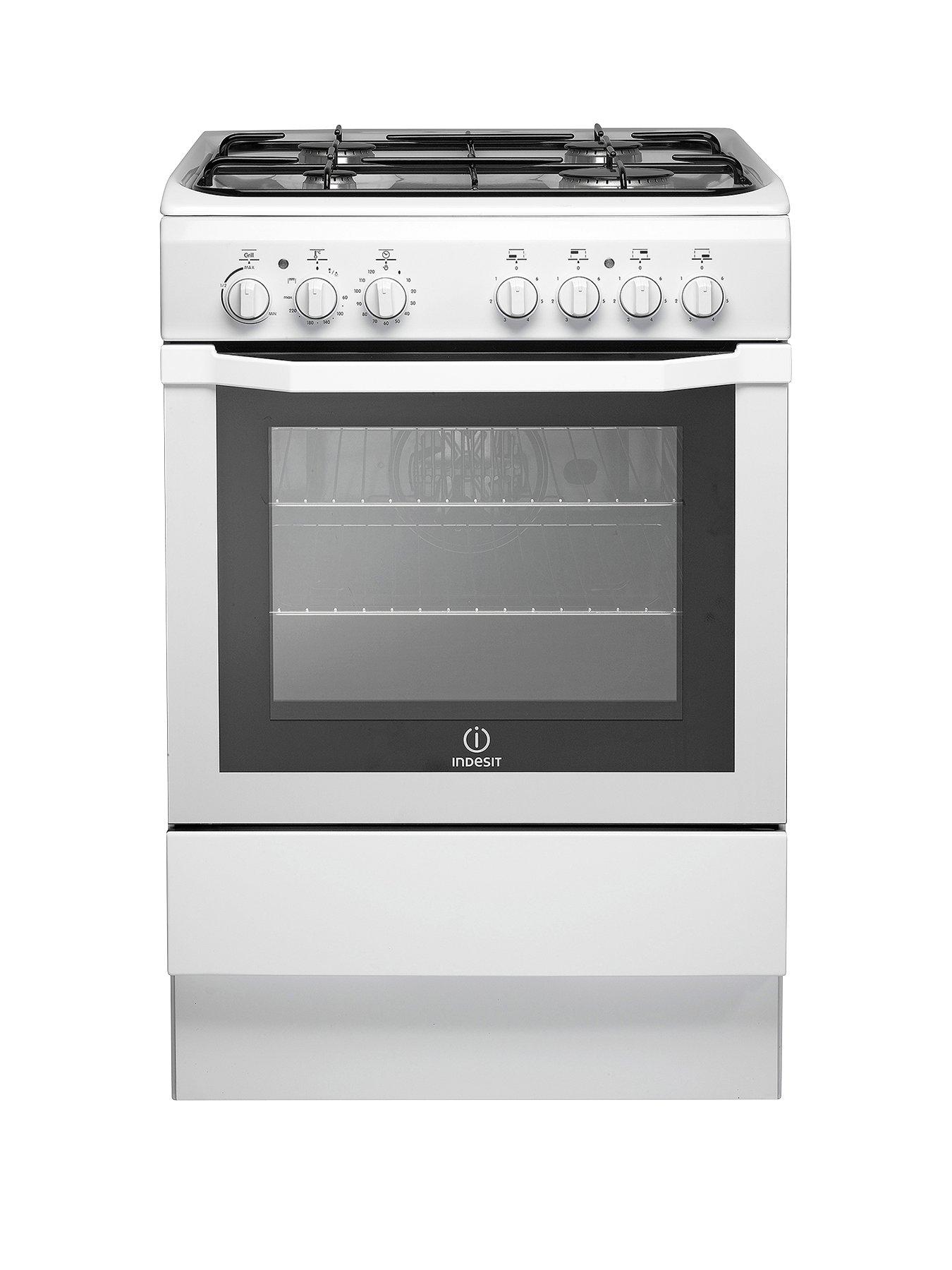 Indesit I6Gg1W 60Cm Single Oven Gas Cooker - White