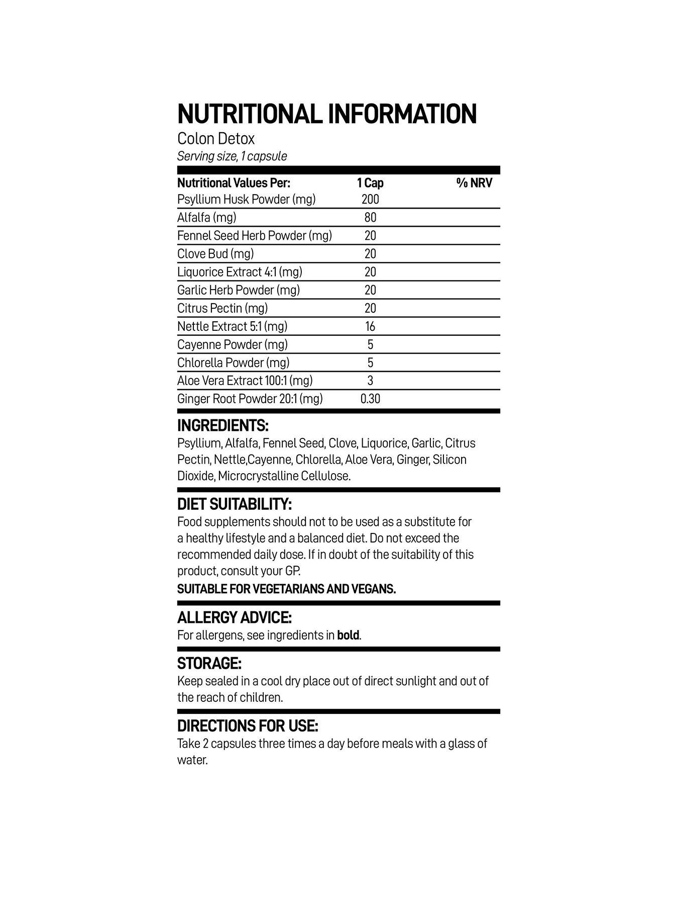 Image 2 of 5 of Bio Synergy Body Perfect Colon Cleanse Detox and Raspberry Ketones -&nbsp;60 Capsules of Each