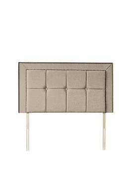 Product photograph of Silentnight Sophie Studded Fabric Padded Headboard from very.co.uk