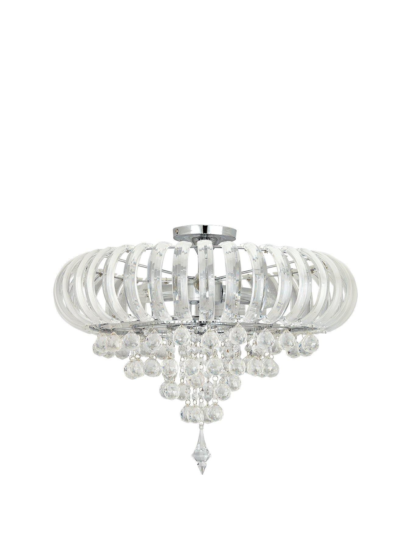 Product photograph of Very Home Pembroke Ceiling Light from very.co.uk