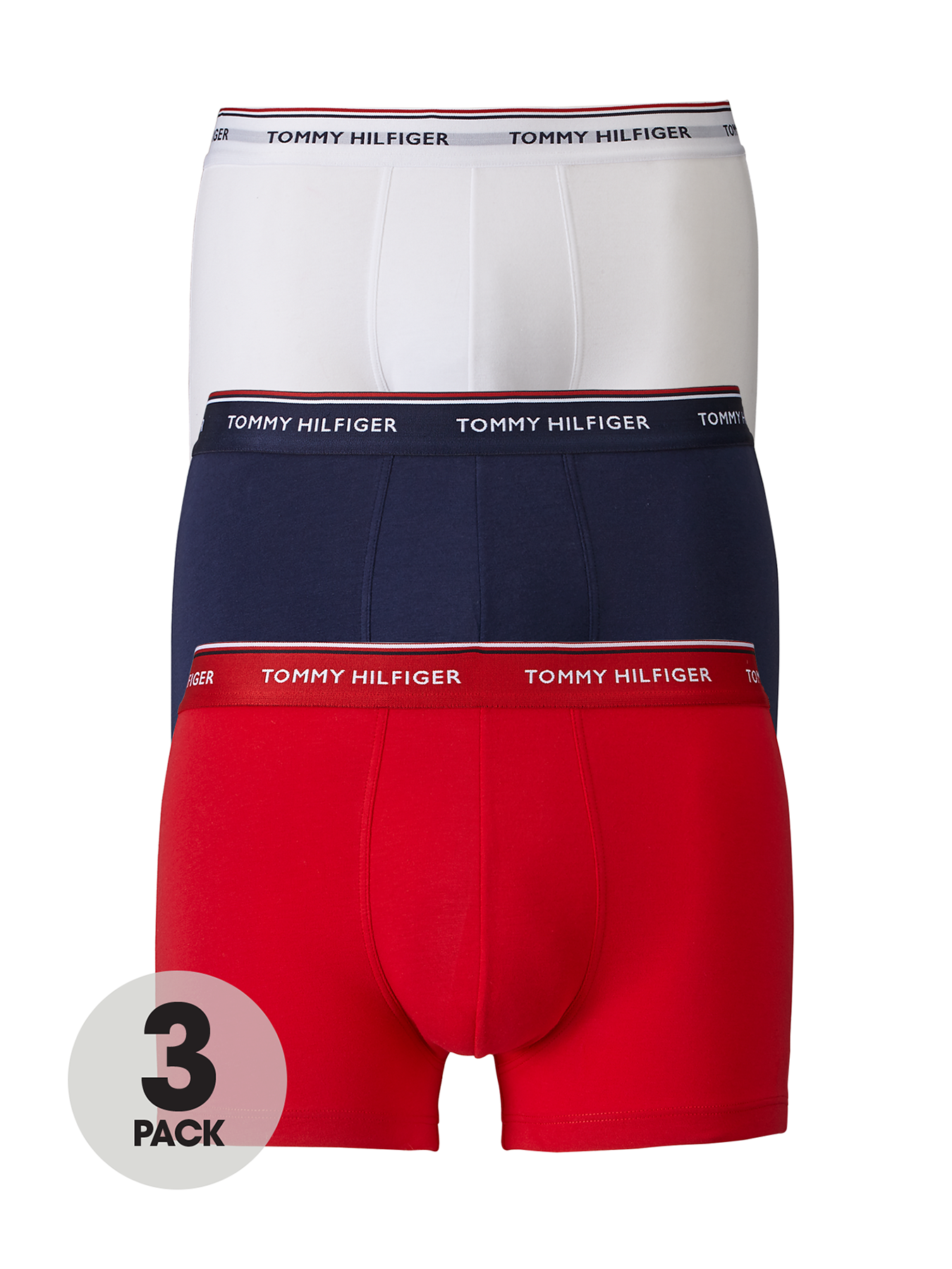 TOMMY HILFIGER 3-pack boxer shorts in white