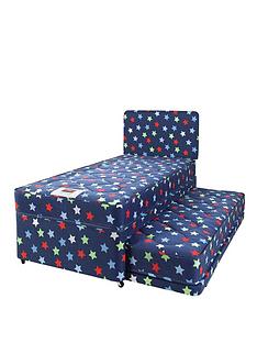 Airsprung Kids Stars & Butterflies Single Divan with Trundle Guest Bed
