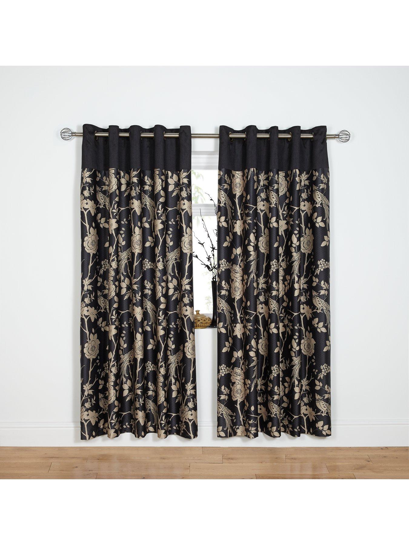Laurence Llewelyn-Bowen Royal Rose Garden Lined Eyelet Curtains | very ...