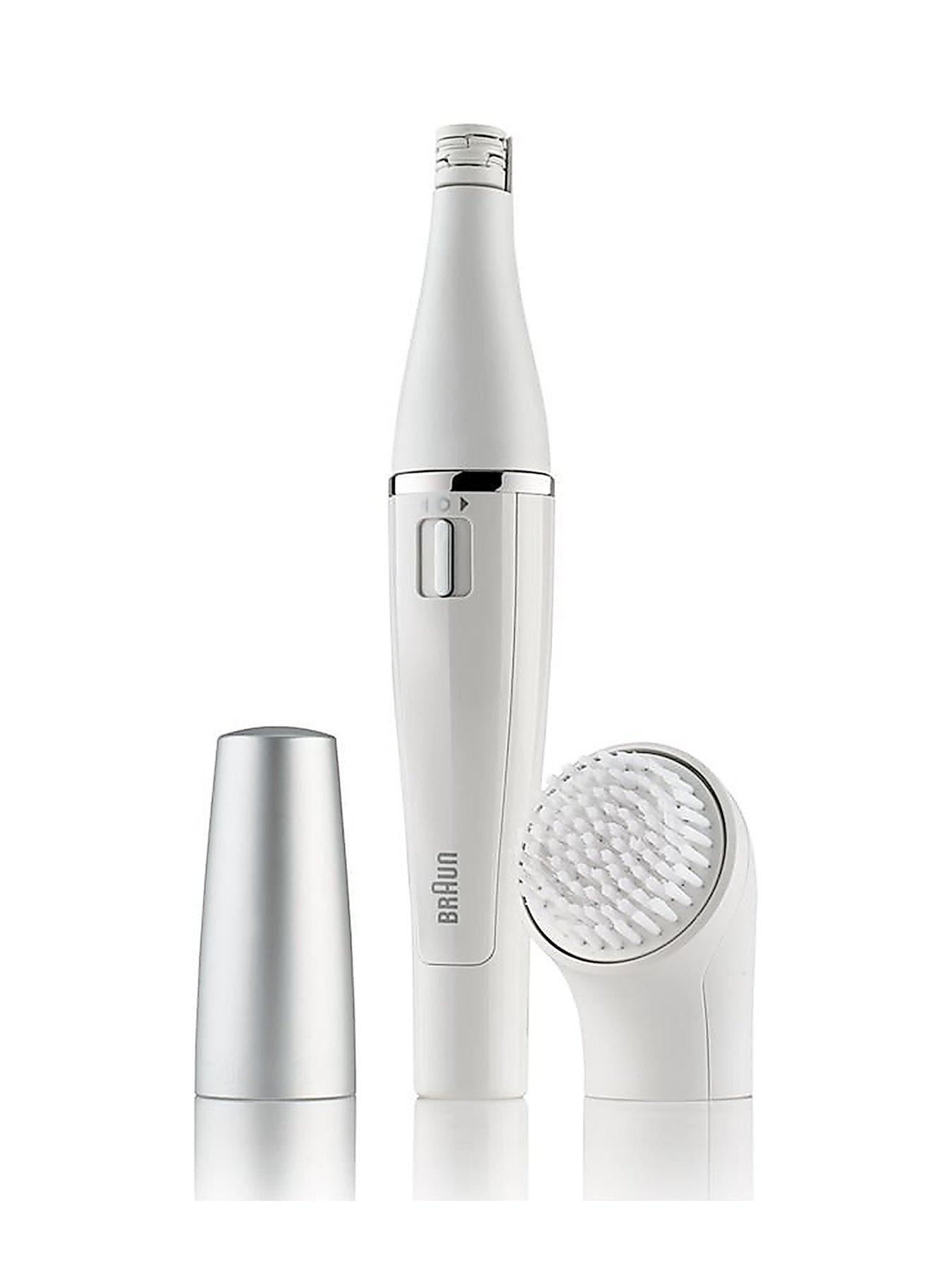 Braun Face 810 Facial Epilator and Facial Cleansing Brush plus Additional Battery