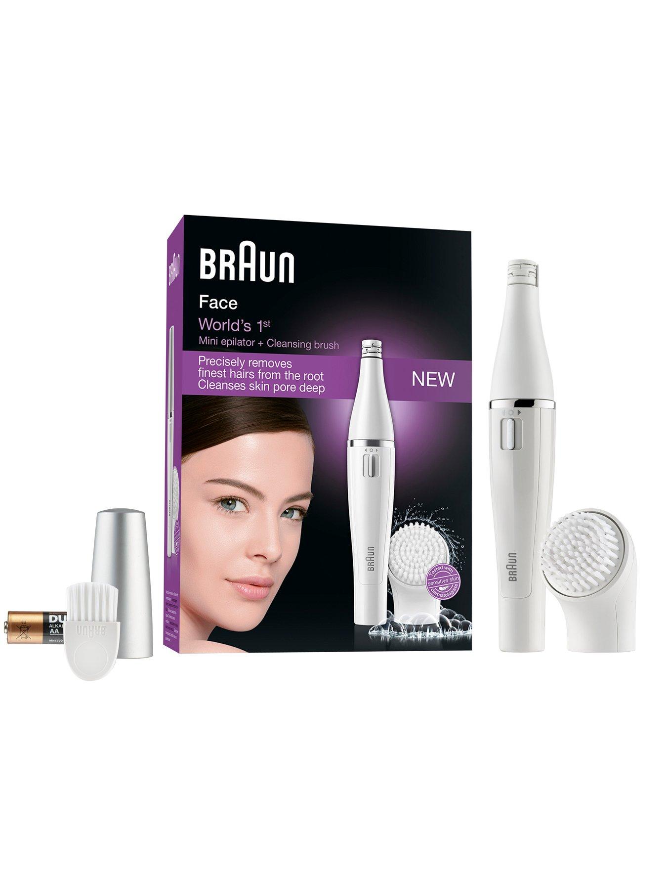 Image 2 of 4 of Braun Face 810 Facial Epilator and Facial Cleansing Brush plus Additional Battery