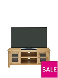 Luxe Collection - London Oak Ready Assembled TV Unit - fits up to 55 inch TV